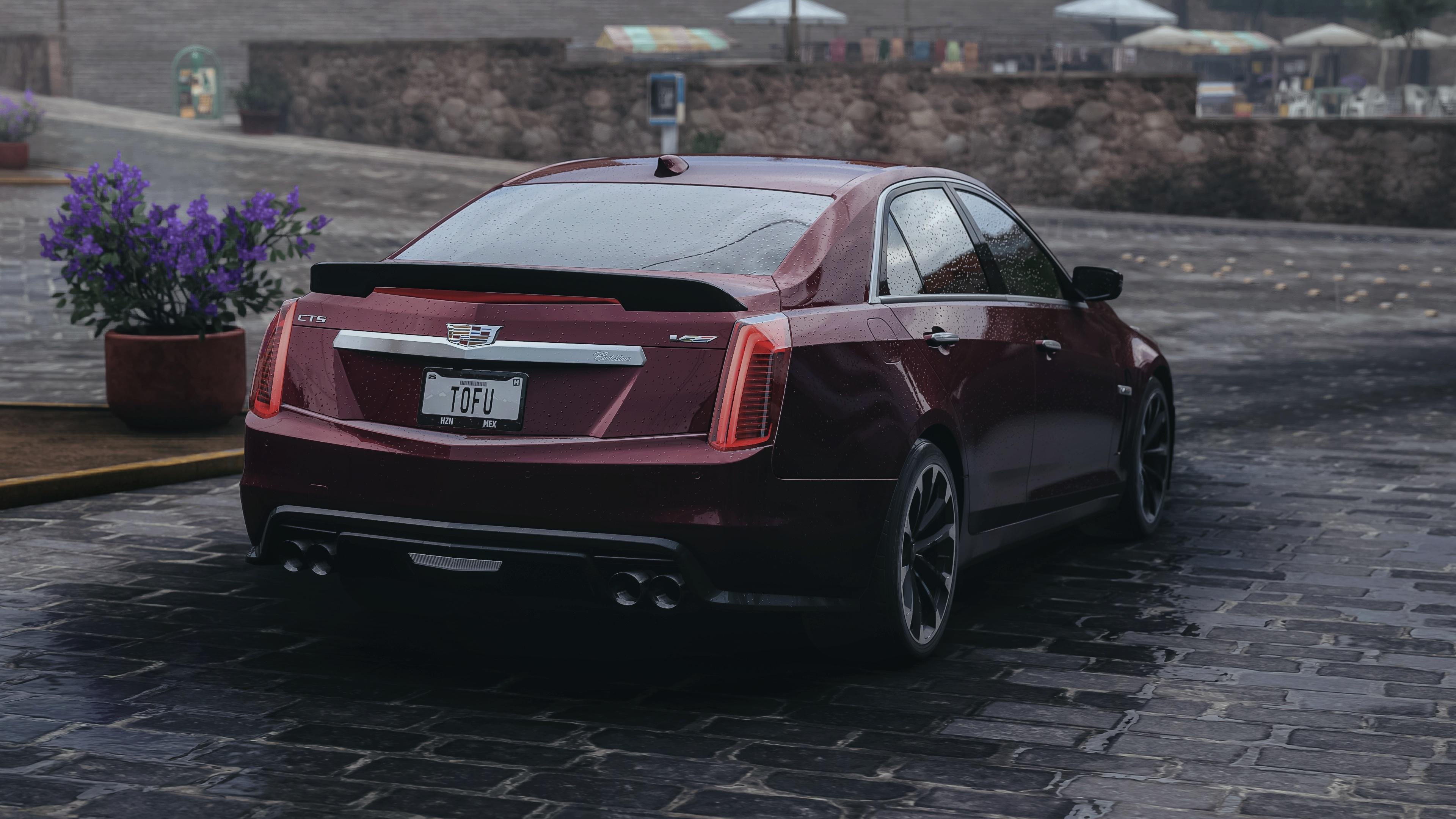 CTS-V Rear View, Cadillac Wallpaper, 3840x2160 4K Desktop