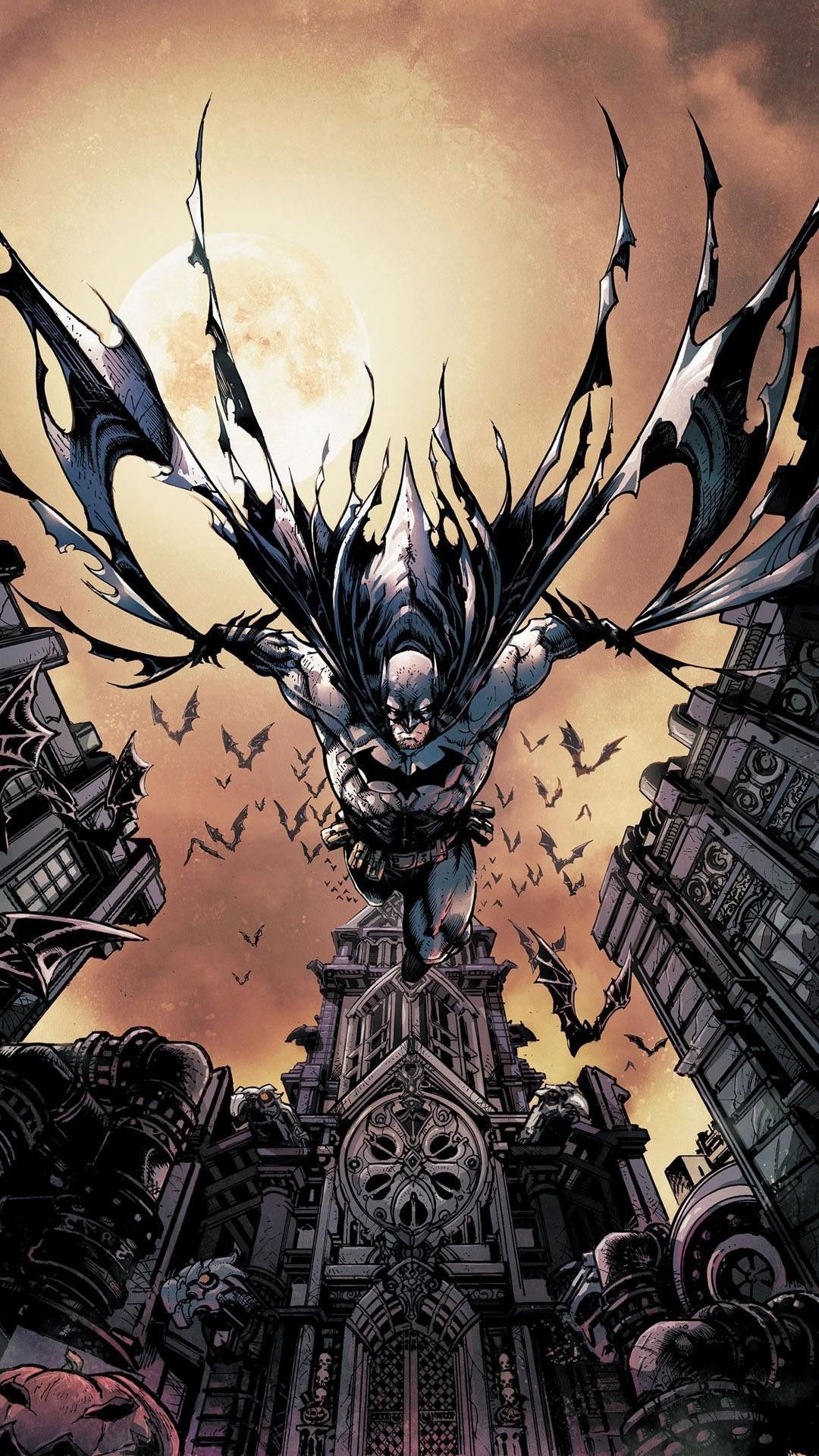 Rebirth storyline, Batmans return, Crime fighting, Evolving bat suit, Gothams savior, 1080x1920 Full HD Phone