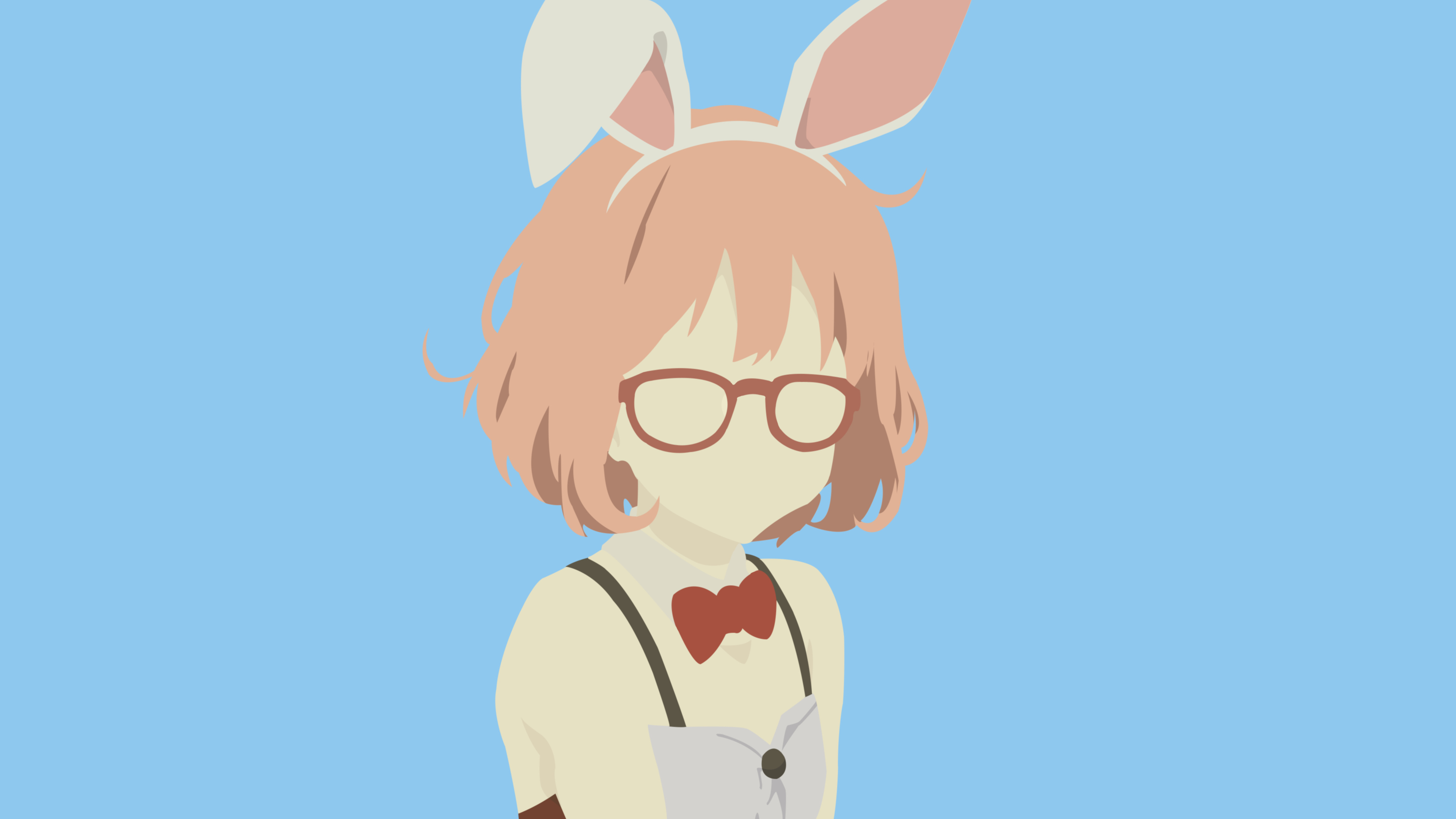 Beyond the Boundary Anime, Minimalist art style, Mirai Kuriyama, Mobile legends, 3840x2160 4K Desktop