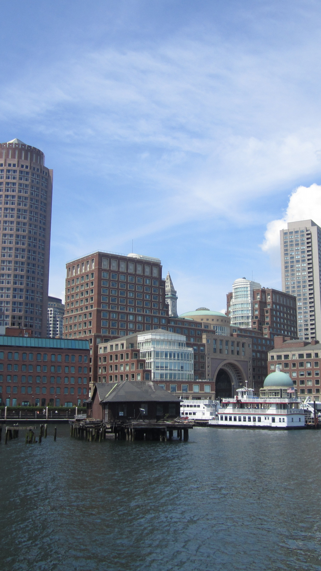 Boston harbor at dusk, Desktop wallpaper background, Boston harbor wallpaper, Boston sports, 1080x1920 Full HD Phone