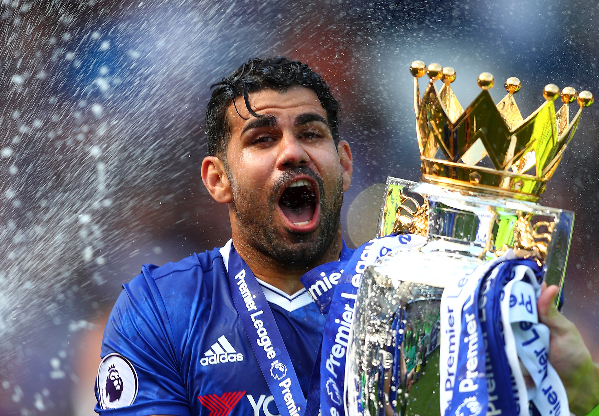 Premier League trophy, Diego Costa Wallpaper, 1920x1340 HD Desktop