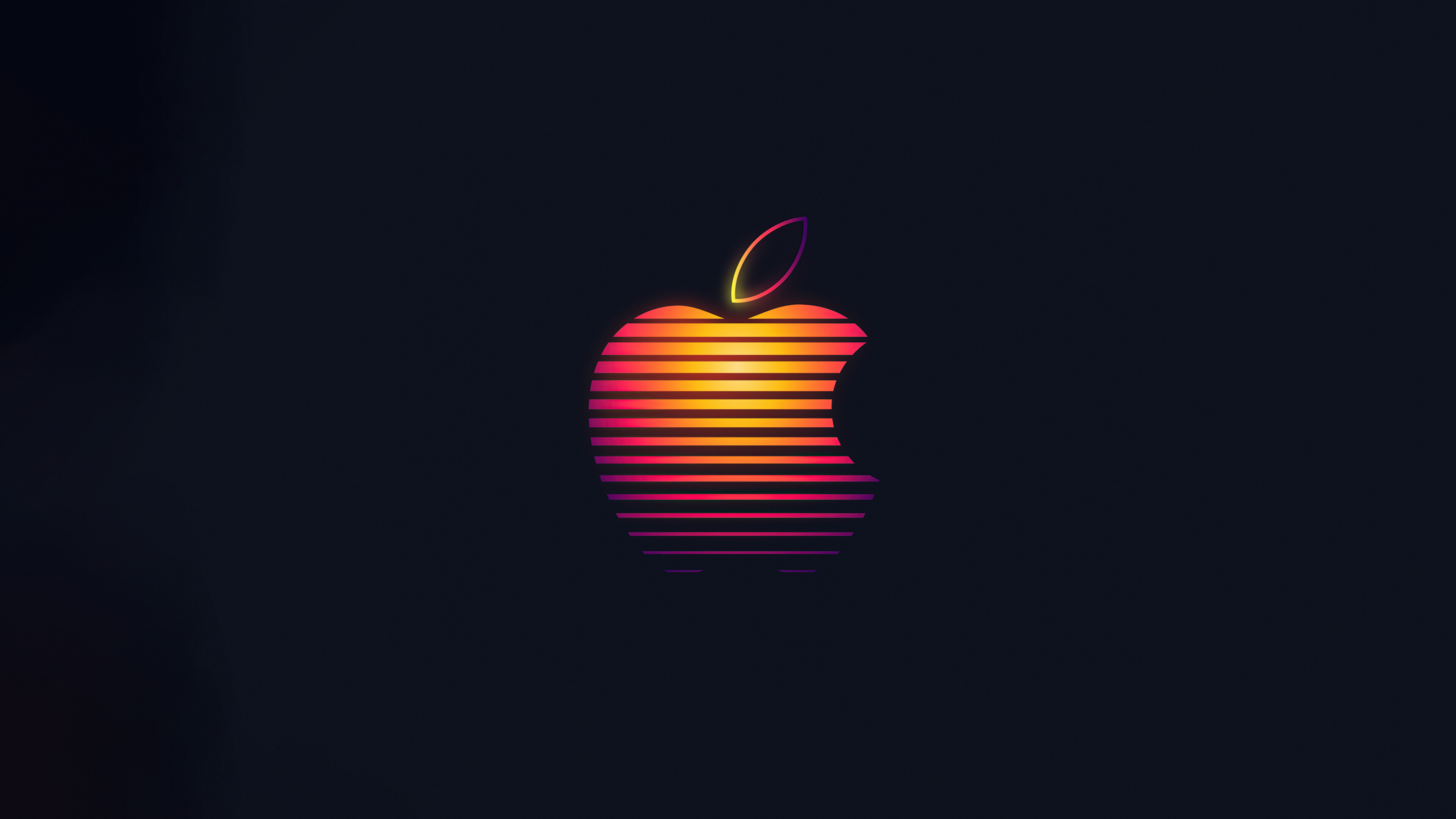 Apple glowing logo, 4k HD computer wallpapers, Vibrant and dynamic, Futuristic design, 3840x2160 4K Desktop