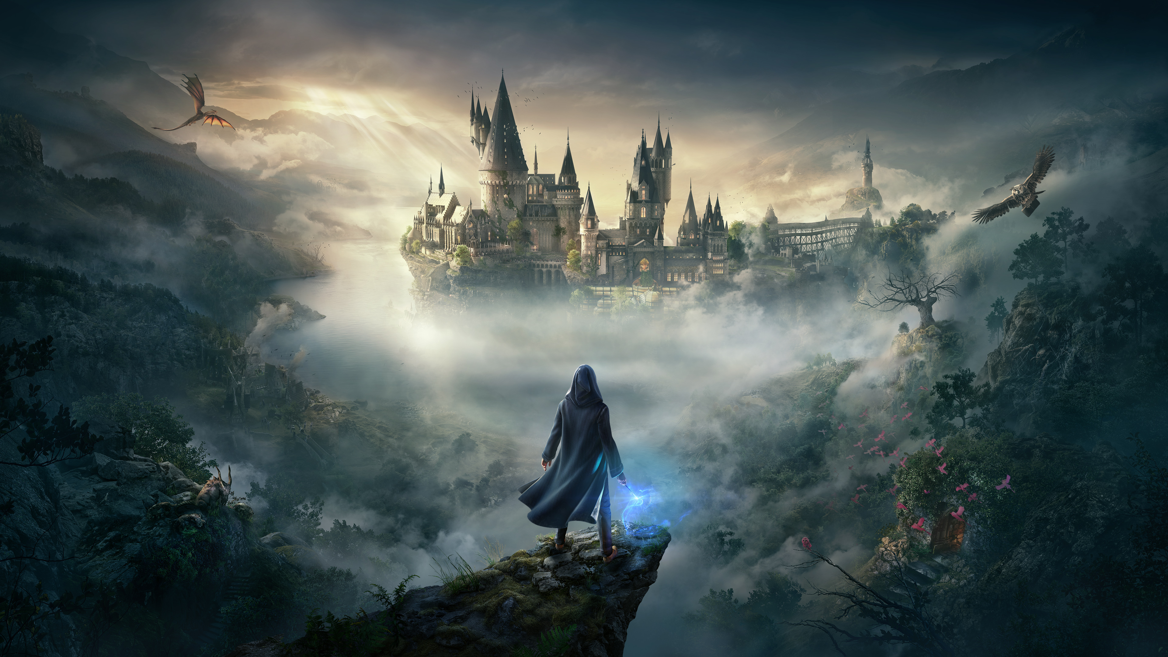 Hogwarts Legacy, Open world RPG, Magical action, Wizarding school, 3840x2160 4K Desktop