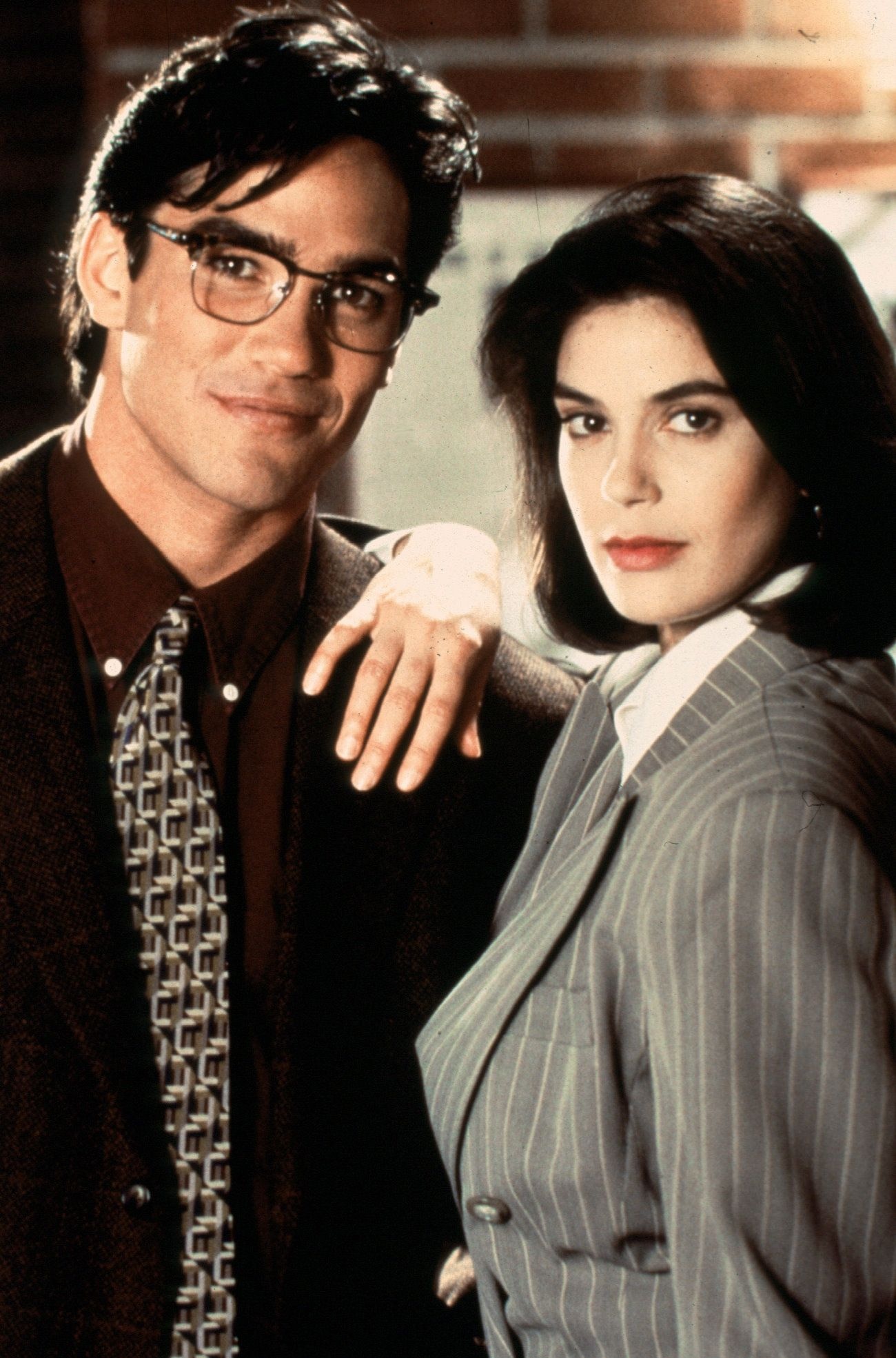 Teri Hatcher, Dean Cain, Lois and Clark promo, Superman, 1300x1970 HD Phone