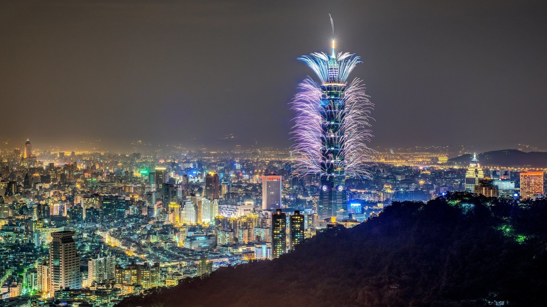 Taipei 4K wallpapers, Taipei cityscape, High quality backgrounds, Taiwan, 1920x1080 Full HD Desktop