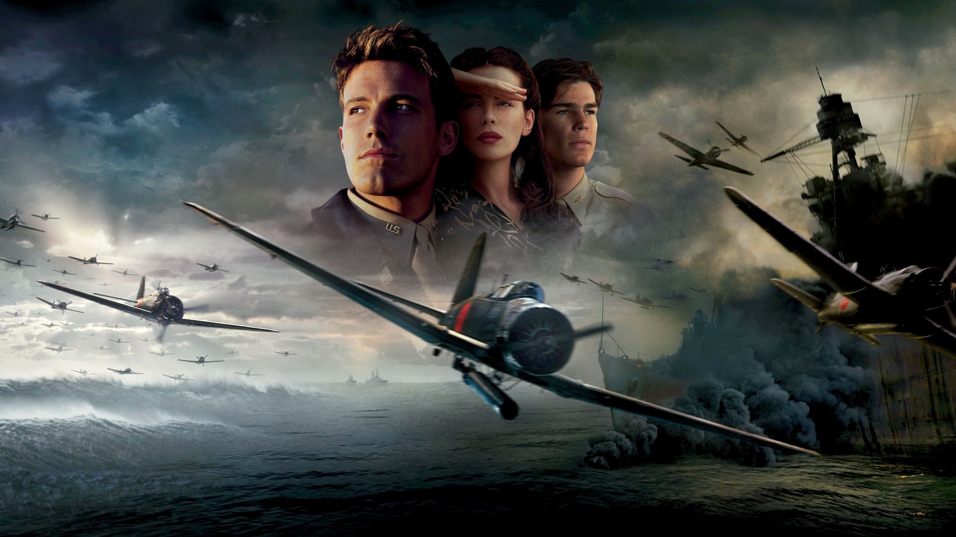 Pearl Harbor, Historical drama film, Heart-wrenching story, Epic war scenes, 1920x1080 Full HD Desktop