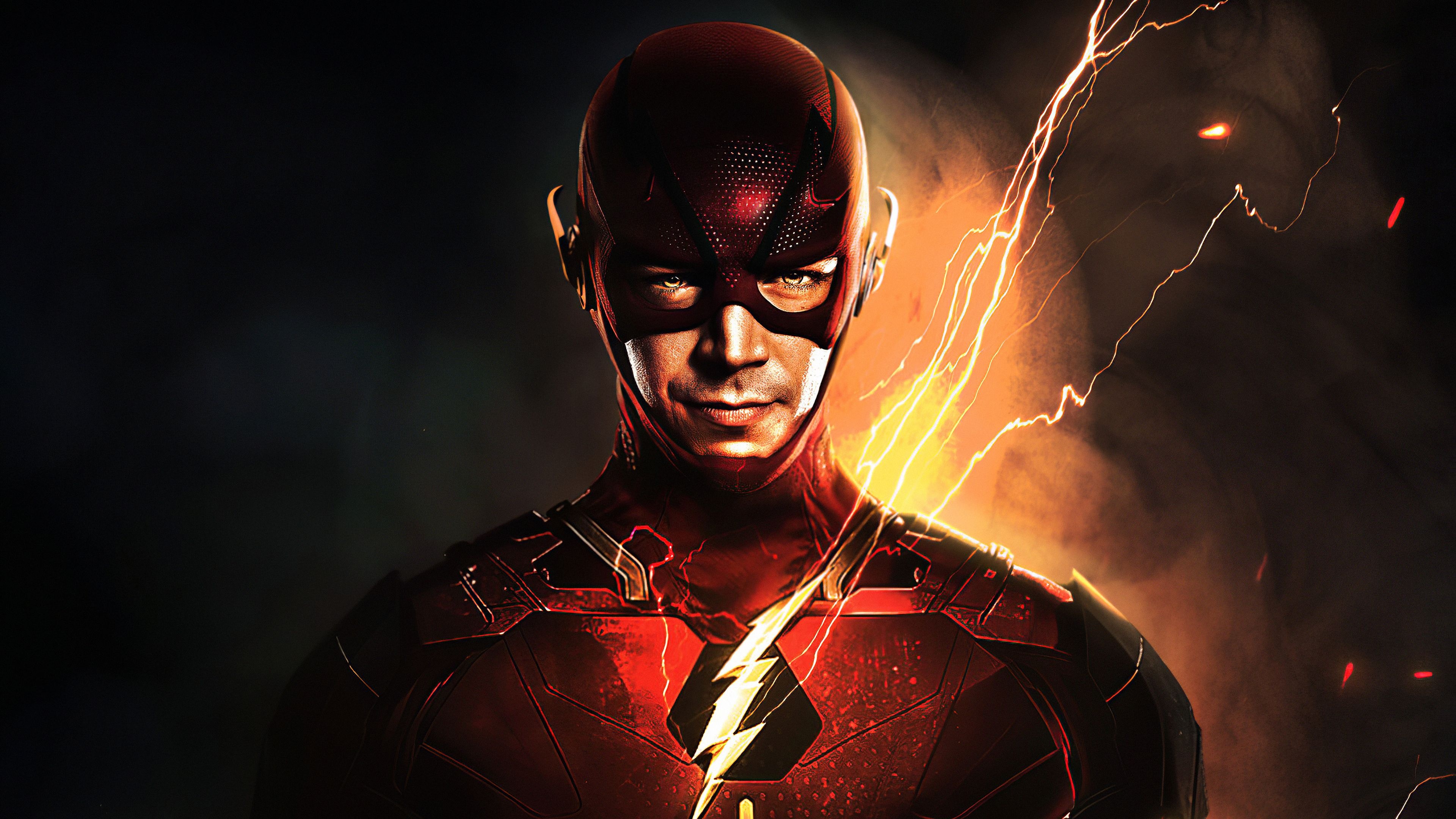 Flash, Barry Allen, Superheroes, Artwork, 3840x2160 4K Desktop