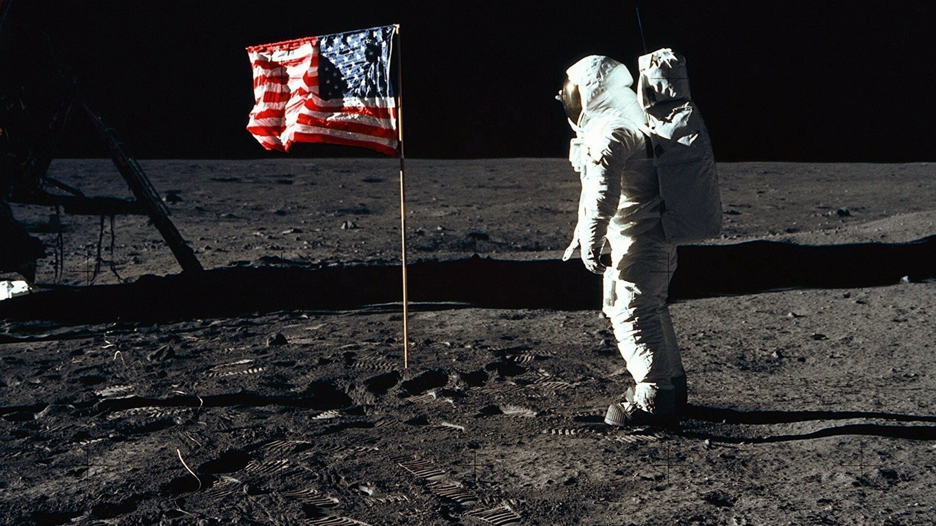 Apollo 11, Impressive wallpapers, Lunar module, Astronaut's journey, 1920x1080 Full HD Desktop