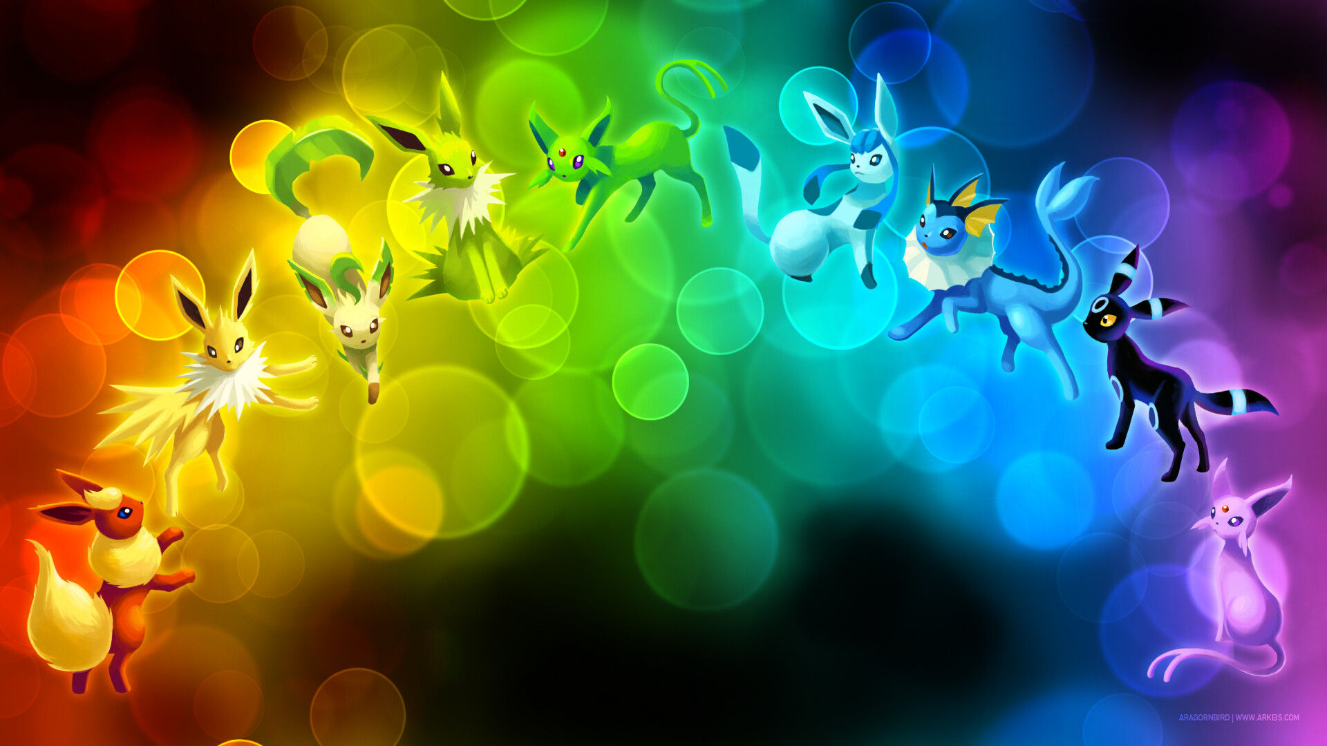 Espeon, Pokmon wallpapers, HD backgrounds, Psychedelic beauty, 1920x1080 Full HD Desktop