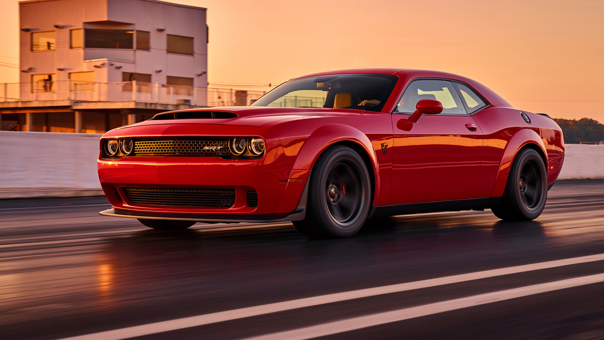 Challenger Demon Side View, Dodge Wallpaper, 1920x1080 Full HD Desktop