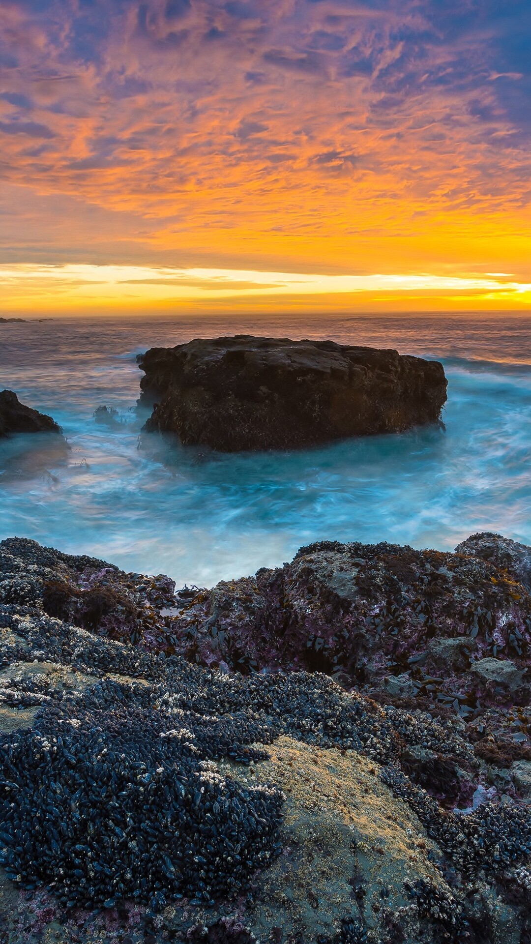 Oceanic allure, Majestic seascape, Exquisite landscapes, Tranquil waters, 1080x1920 Full HD Phone