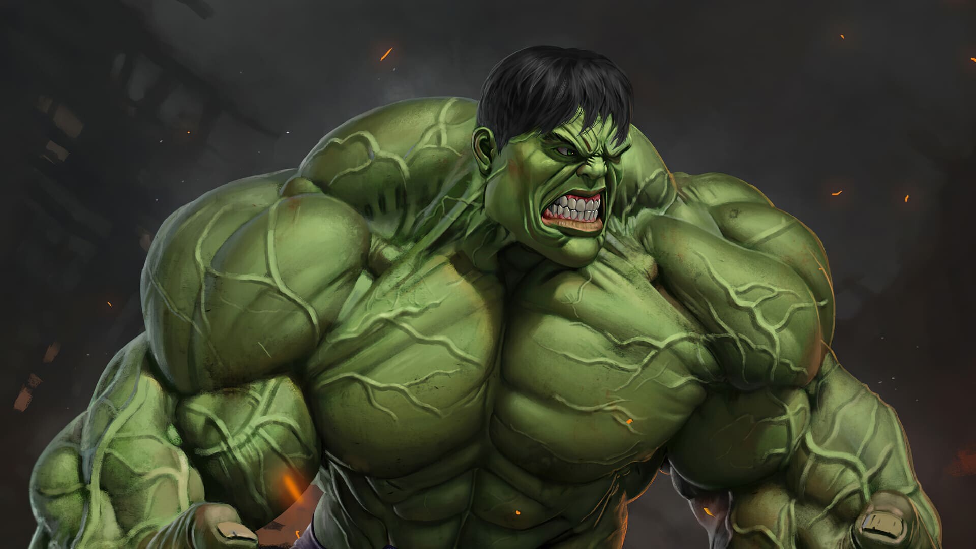 Hulk Comics, Incredible strength, Gamma radiation, Bruce Banner, 1920x1080 Full HD Desktop