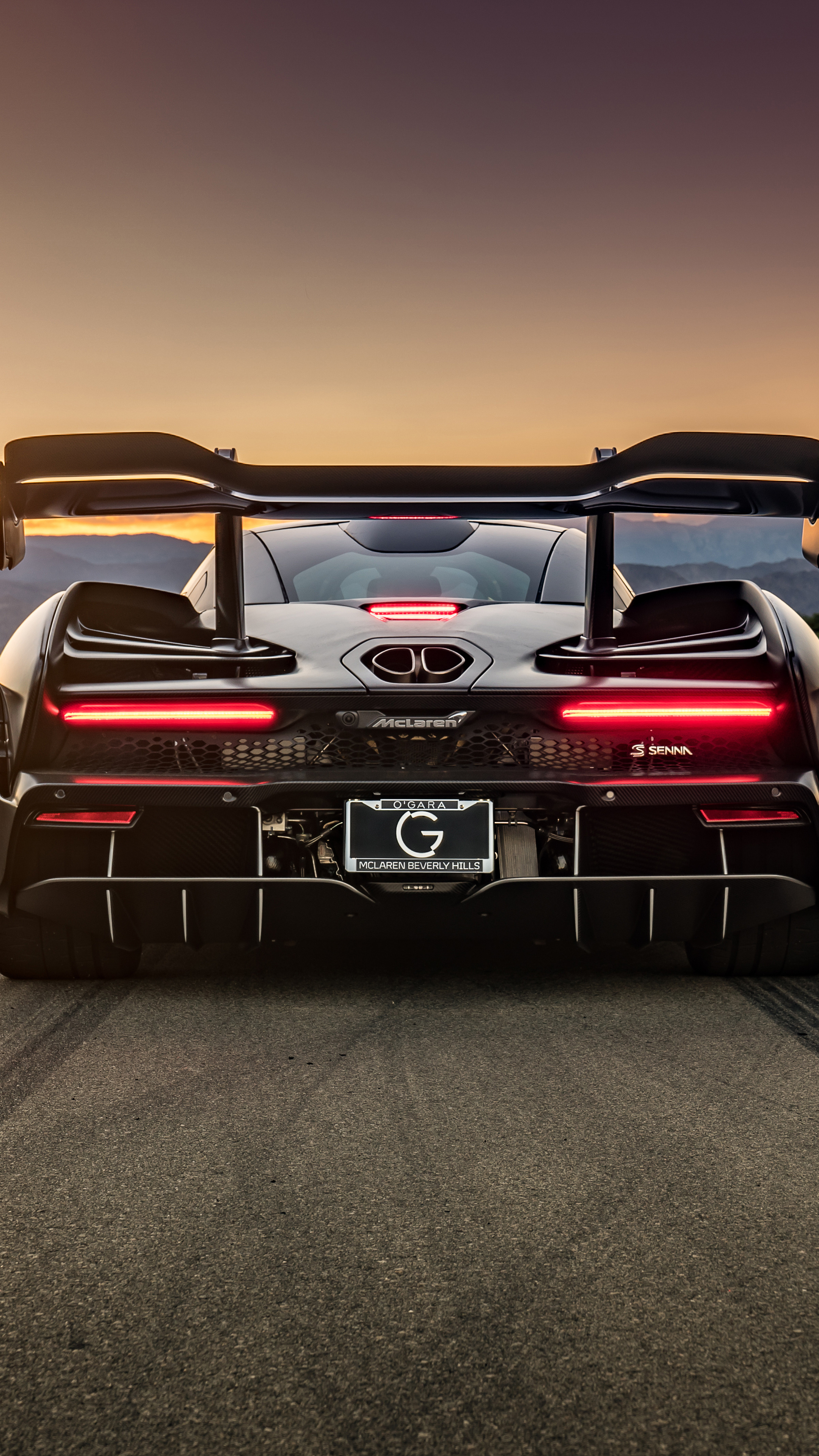 McLaren Senna, Rear view excellence, 8k resolution, Xperia wallpapers, 2160x3840 4K Phone