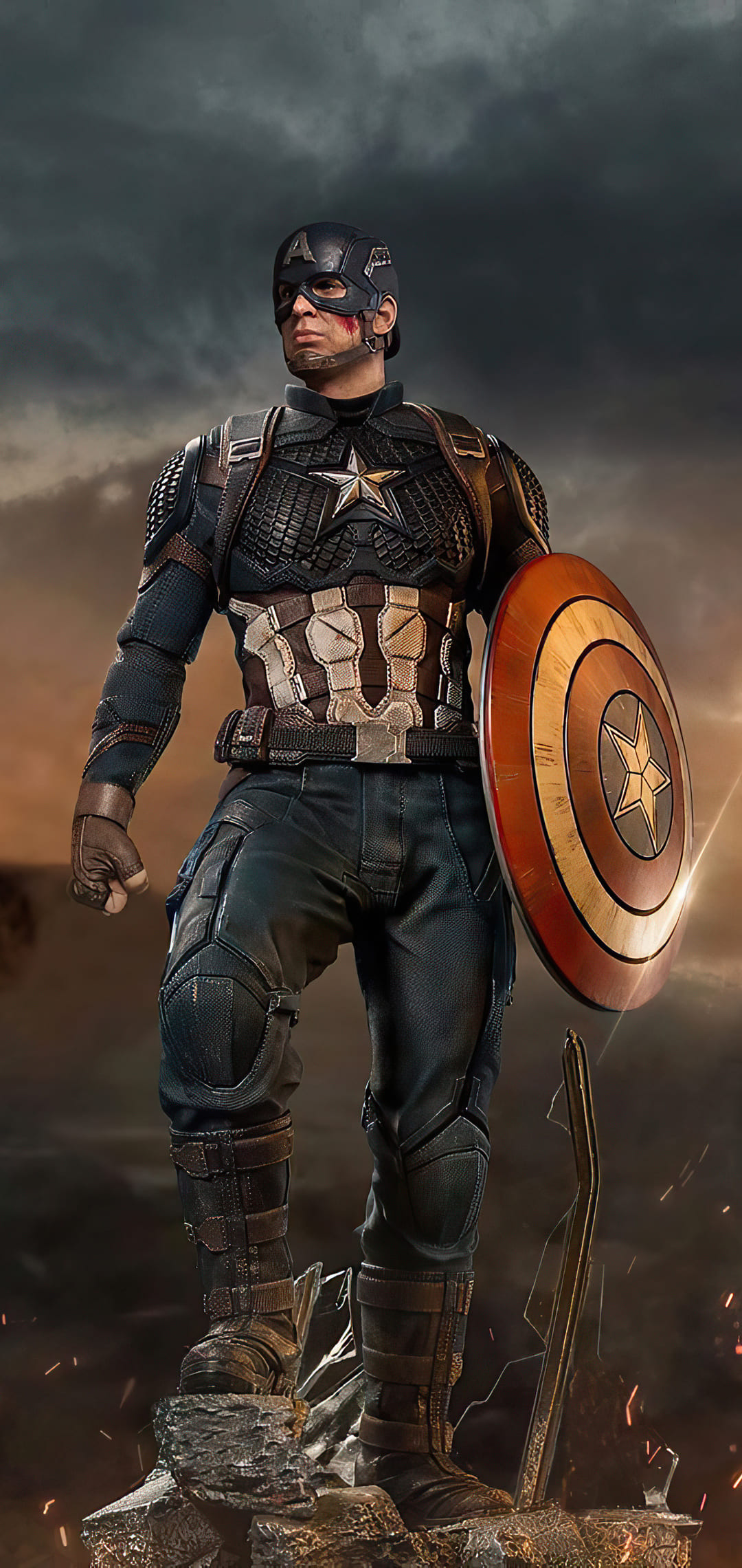 Captain america wallpapers, Android wallpapers, Marvel's iconic hero, Mobile personalization, 1080x2280 HD Phone