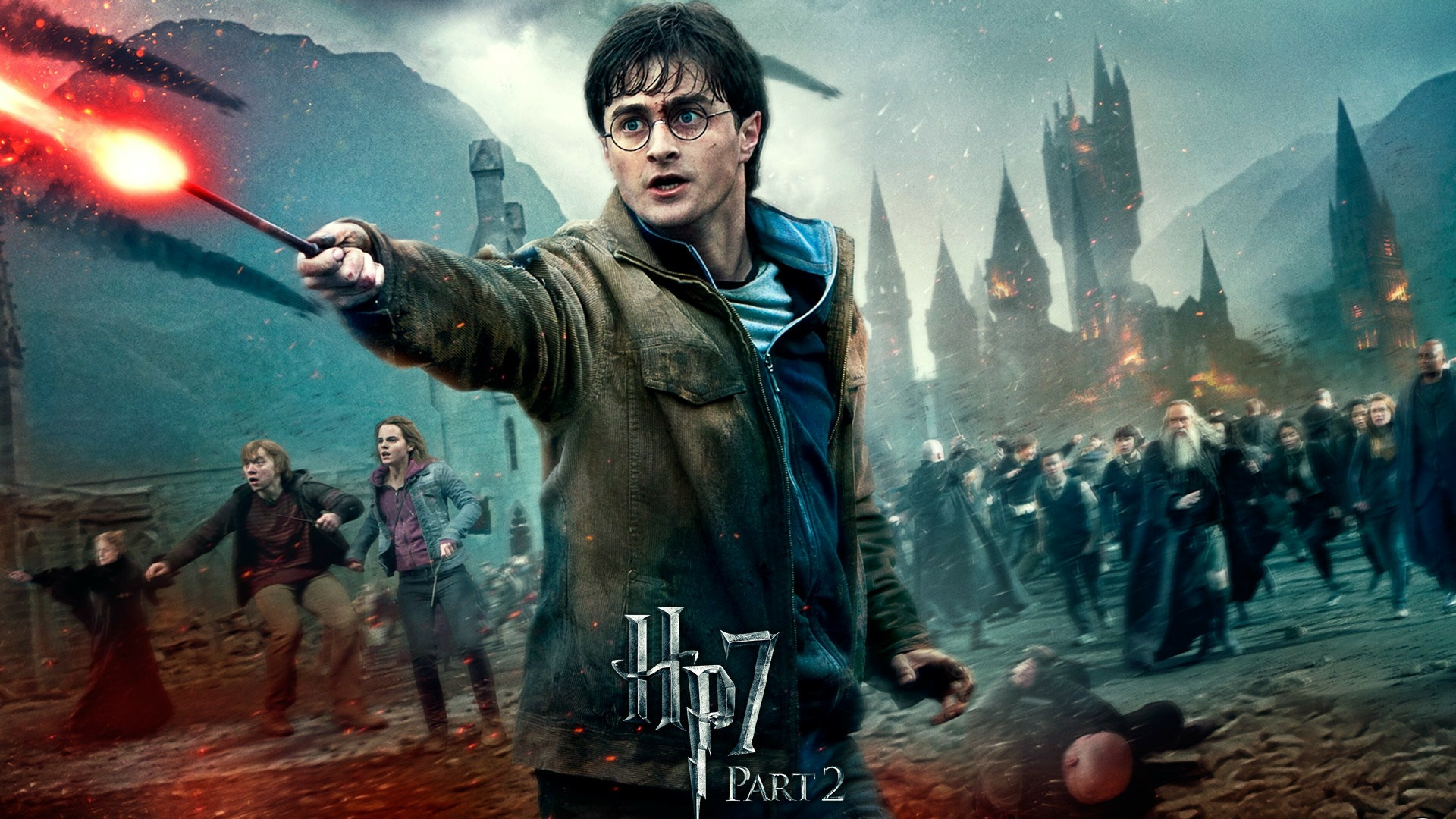 Deathly Hallows Part 2, Harry Potter Wallpaper, 3840x2160 4K Desktop