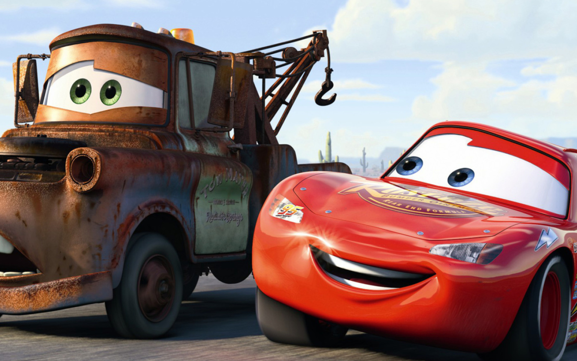 Tow Mater, McQueen (Cars) Wallpaper, 1920x1200 HD Desktop