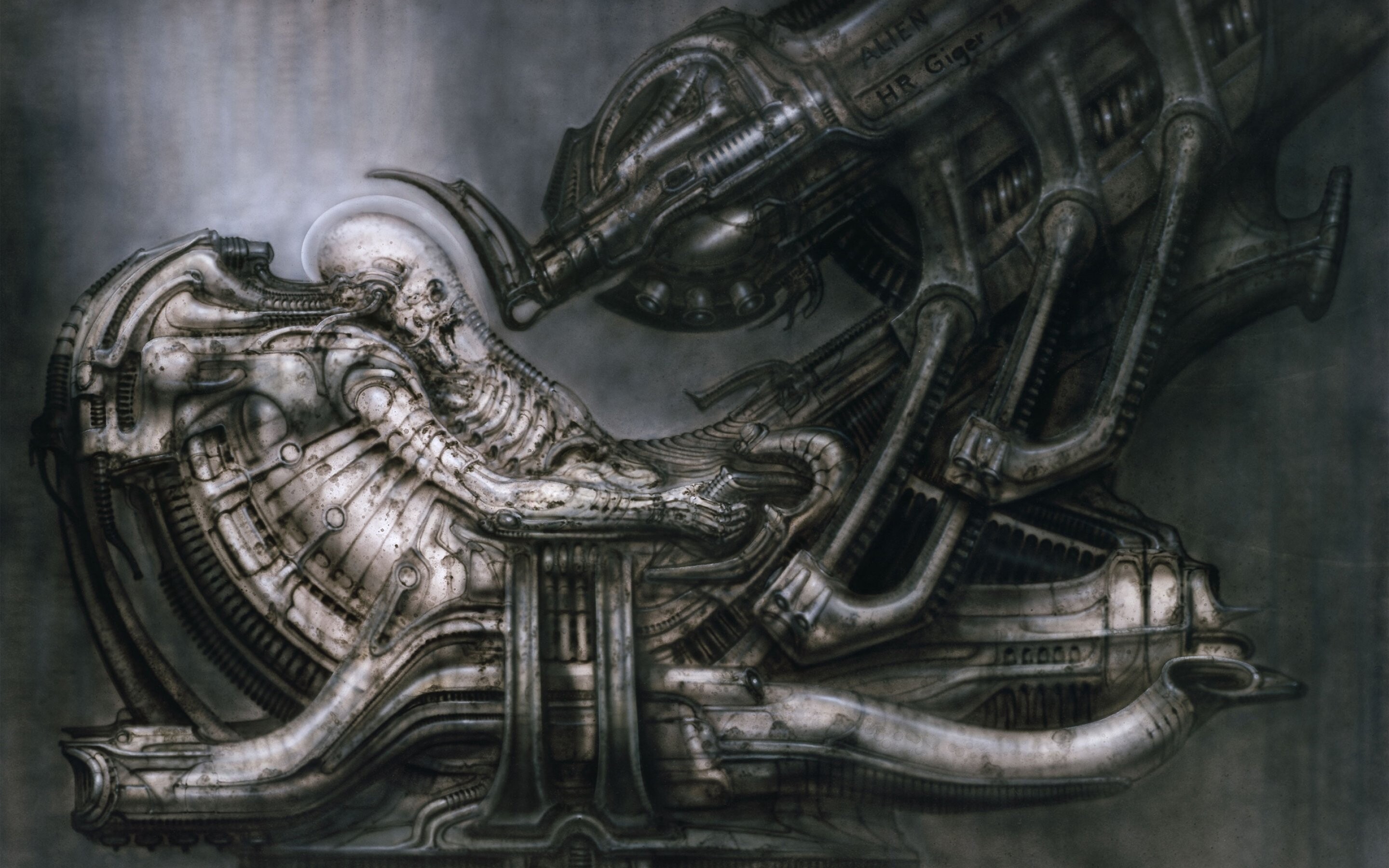 Prometheus, H.R. Giger Wallpaper, 2880x1800 HD Desktop