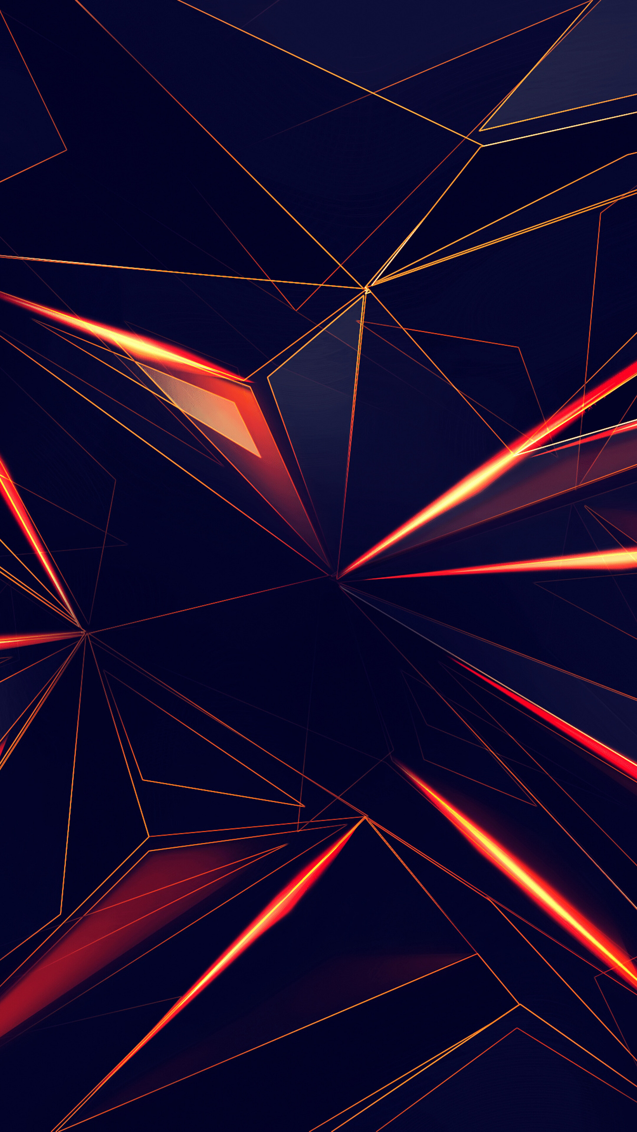 Facets, Geometric Abstract Wallpaper, 2160x3840 4K Phone