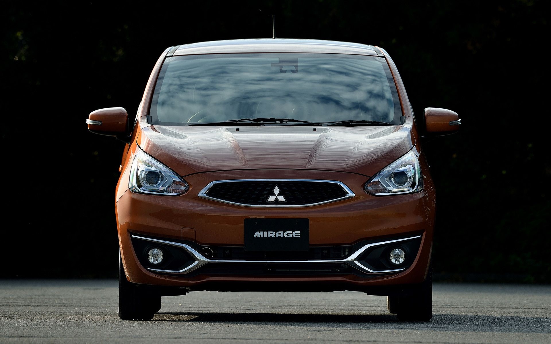 Mitsubishi Mirage, Compact hatchback, Fuel-efficient choice, Modern styling, 1920x1200 HD Desktop