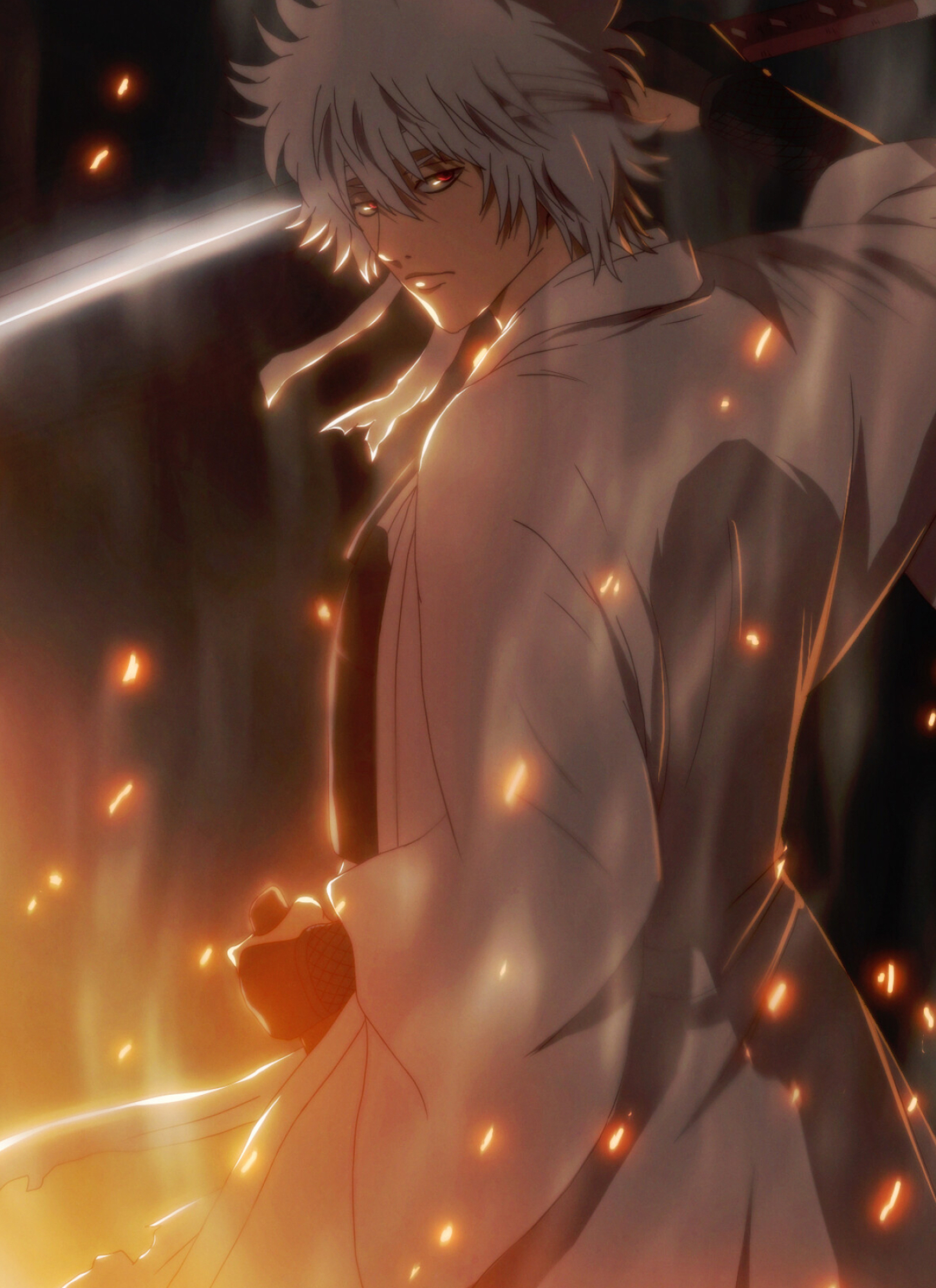 Gintoki Sakata, Gintama character, Shiroyasha identity, Anime image board, 1460x2000 HD Phone