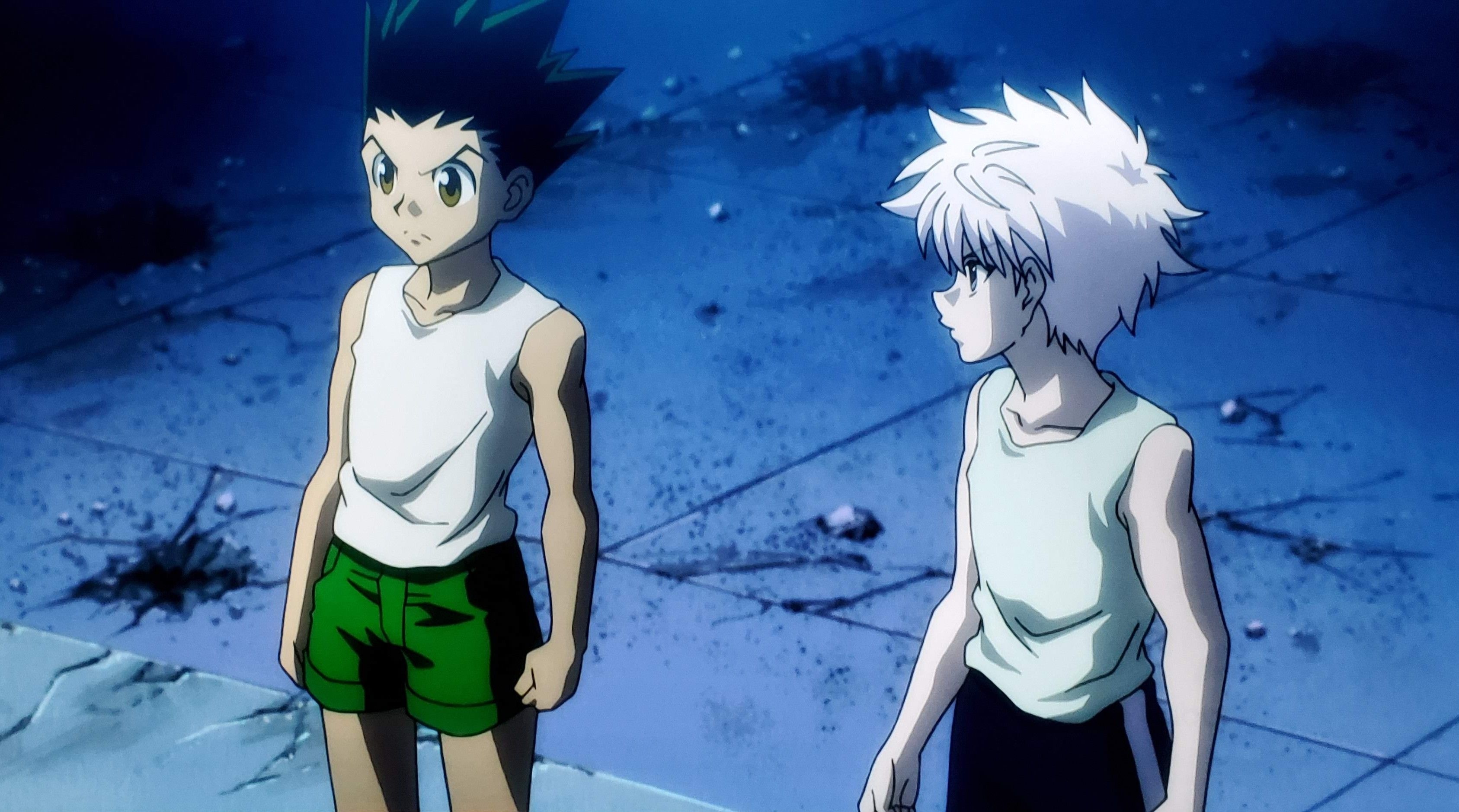 Killua follows Gon, Killua, Anime, Hunter, 3380x1880 HD Desktop