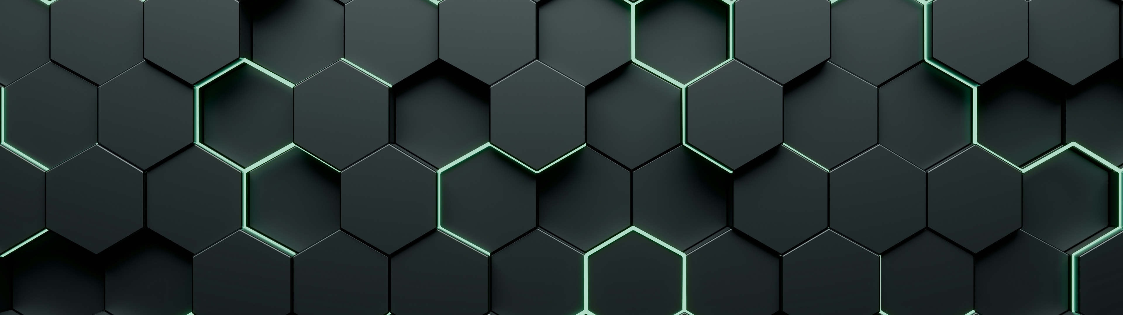 Hexagons, Dual Monitor Wallpaper, 3840x1080 Dual Screen Desktop