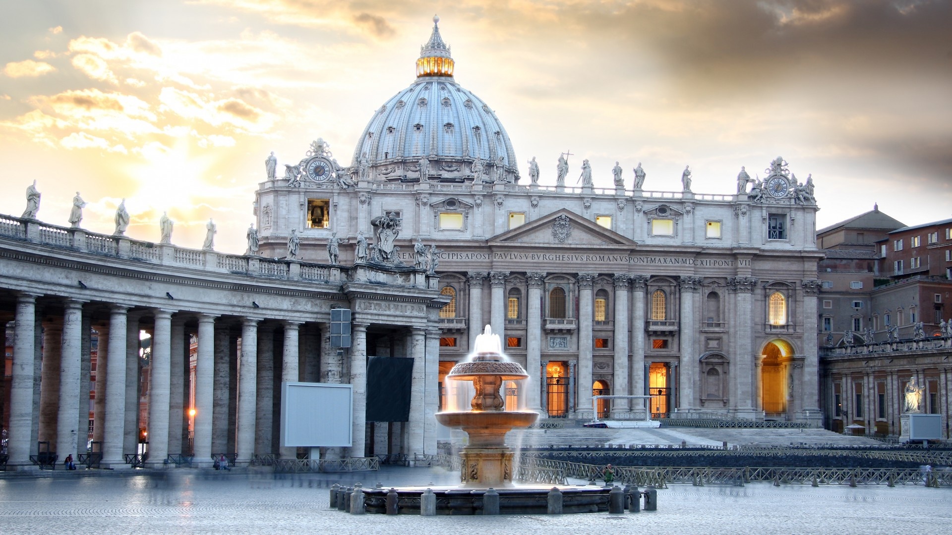 St. Peter's Square, Vatican City, Italy, 1920x1080 Full HD Desktop