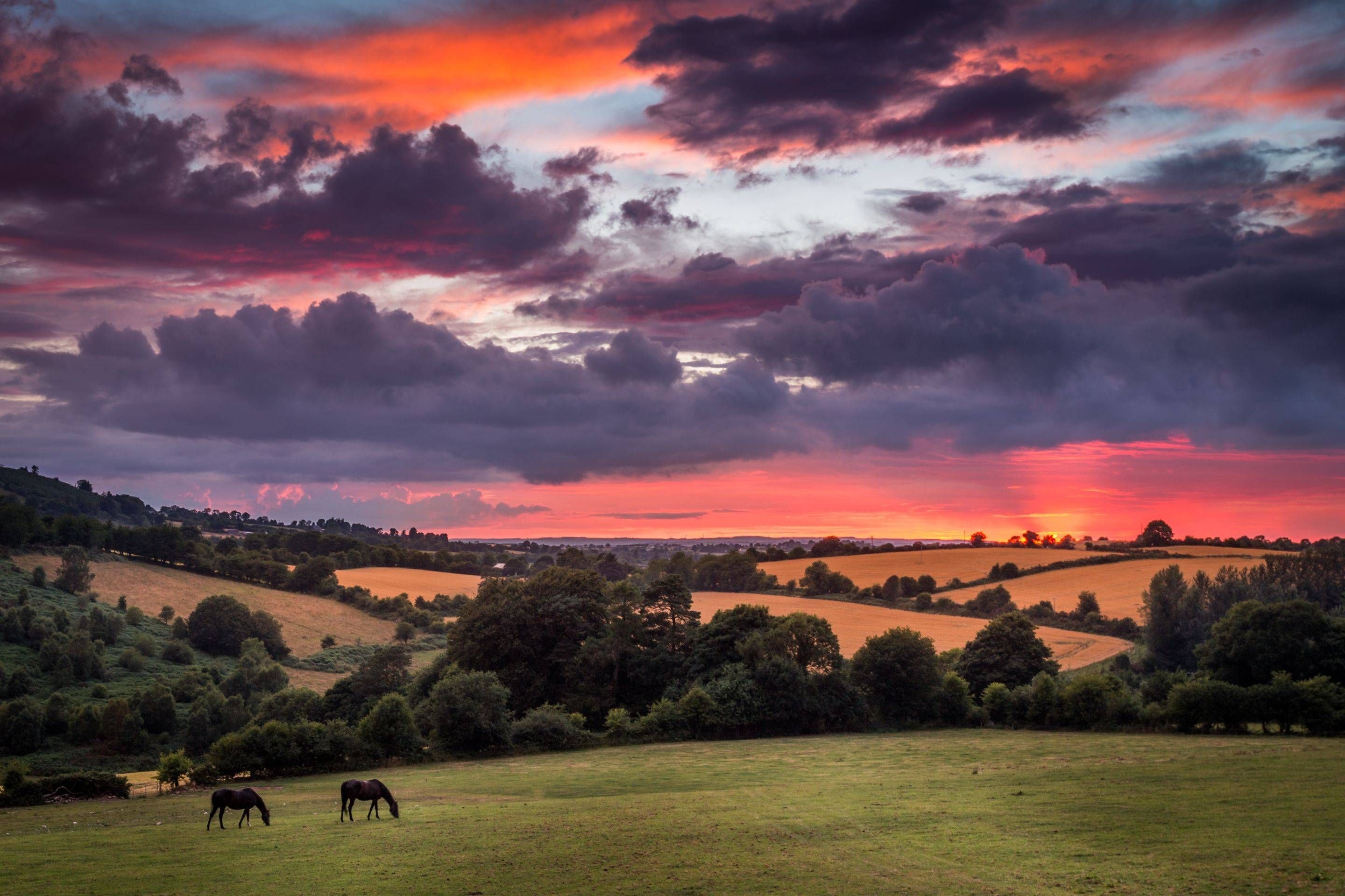 Irish Countryside, Nature's beauty, Tranquility, Soul-soothing landscapes, 2880x1920 HD Desktop