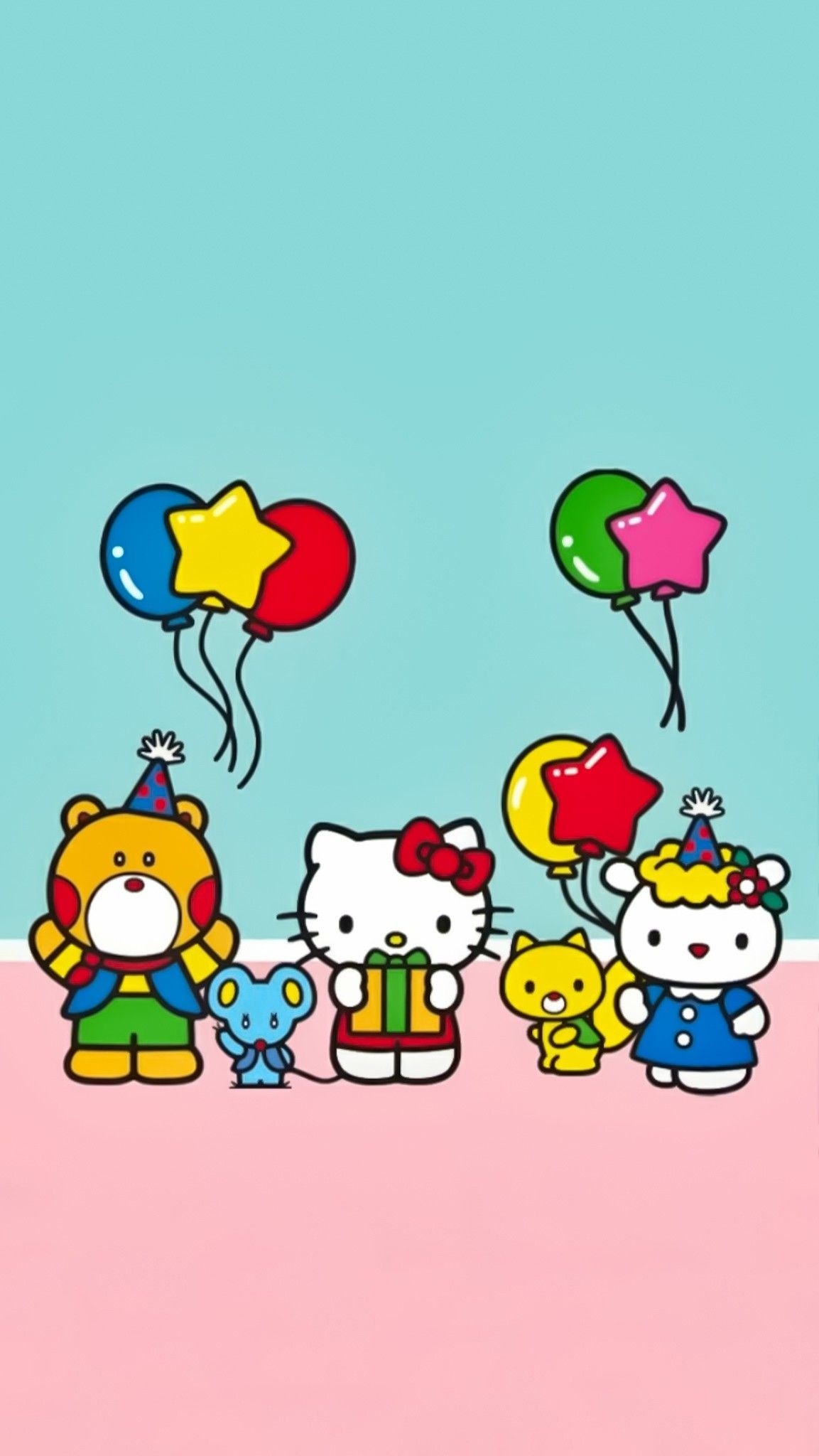 Birthday, Hello Kitty and Friends Wallpaper, 1160x2050 HD Phone