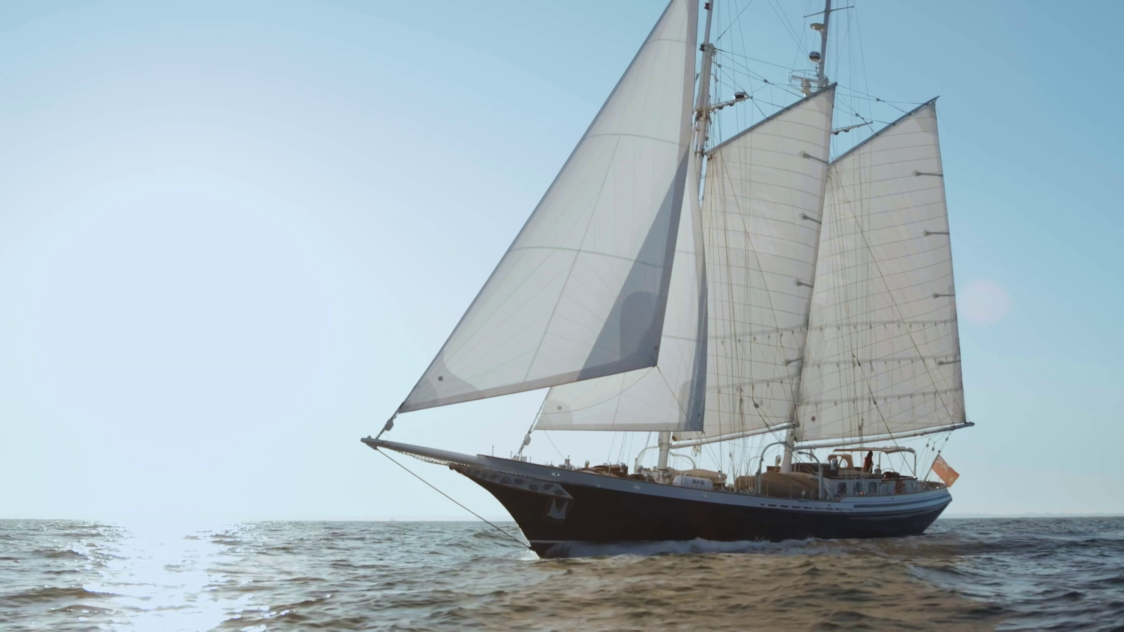 Schooner, Henk Lunstroo, Gaff schooner, Sandeman yacht company, 3840x2160 4K Desktop