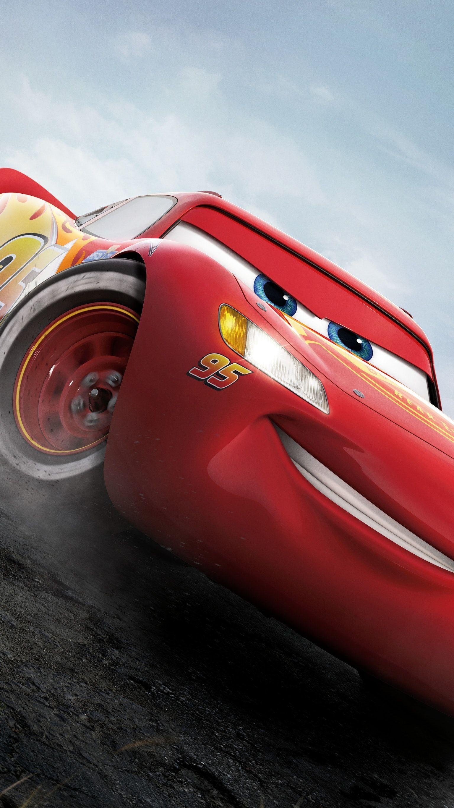 Disney Cars, Lightning McQueen, Animation, Movie franchise, 1540x2740 HD Phone