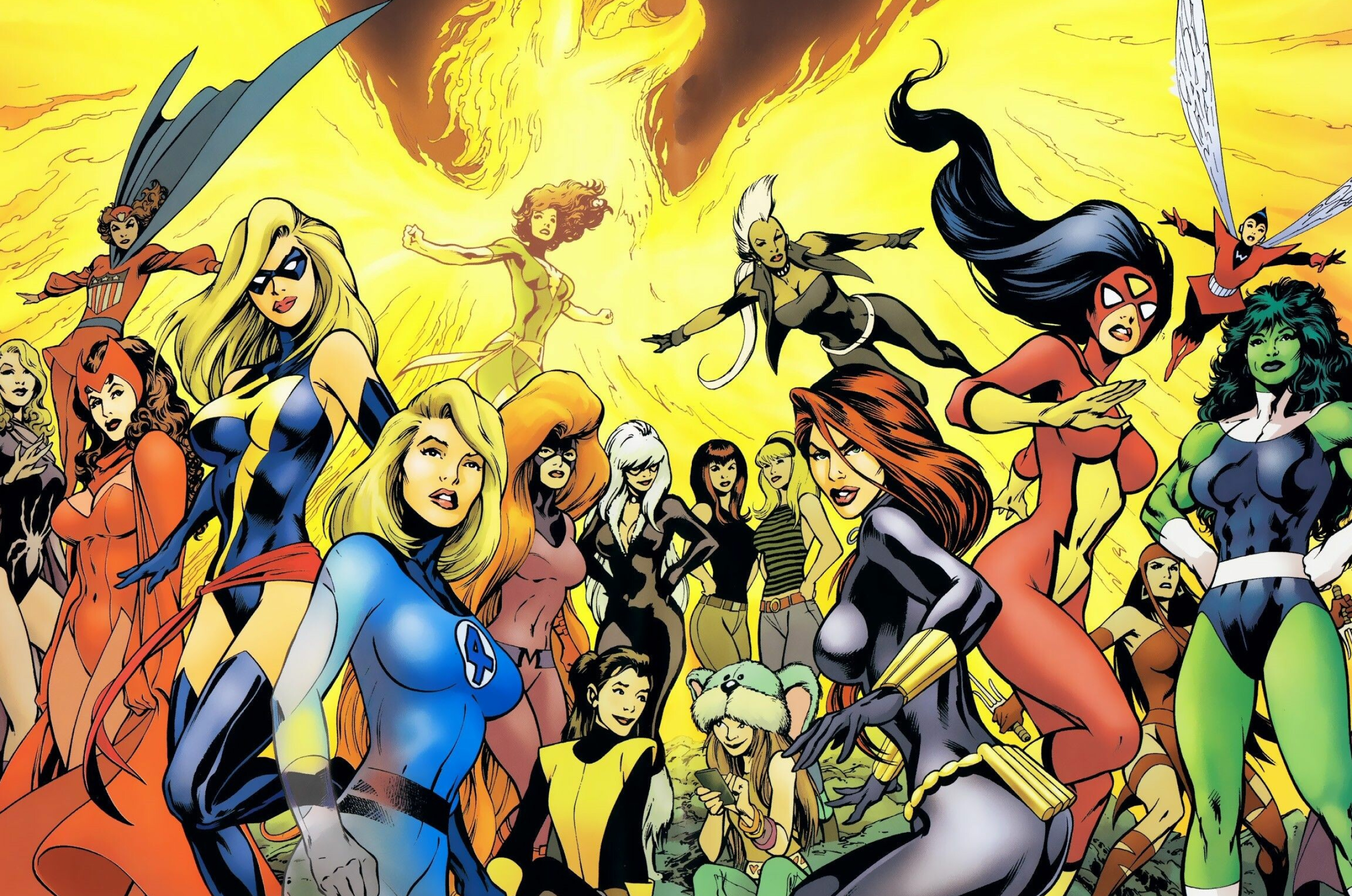 Comics, Marvel Girls Wallpaper, 2560x1700 HD Desktop