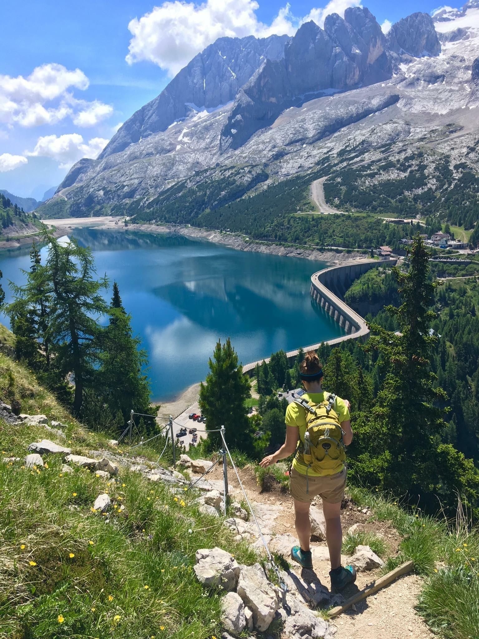 Trentino Dolomites, Bindelweg hike, Lake Fedaia, Val di Fassa, 1540x2050 HD Phone