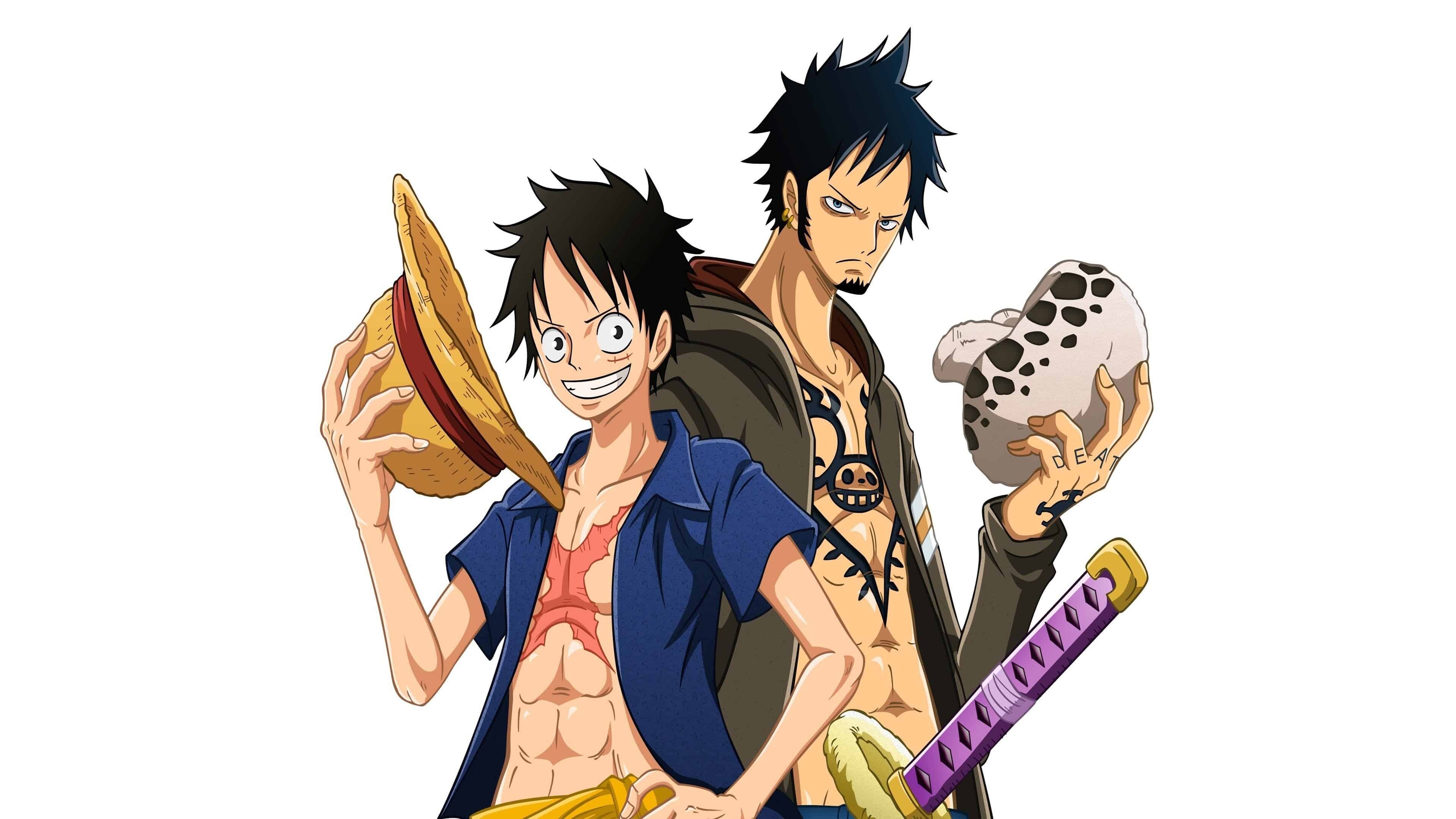 Luffy and Trafalgar, One Piece Wallpaper, 3840x2160 4K Desktop