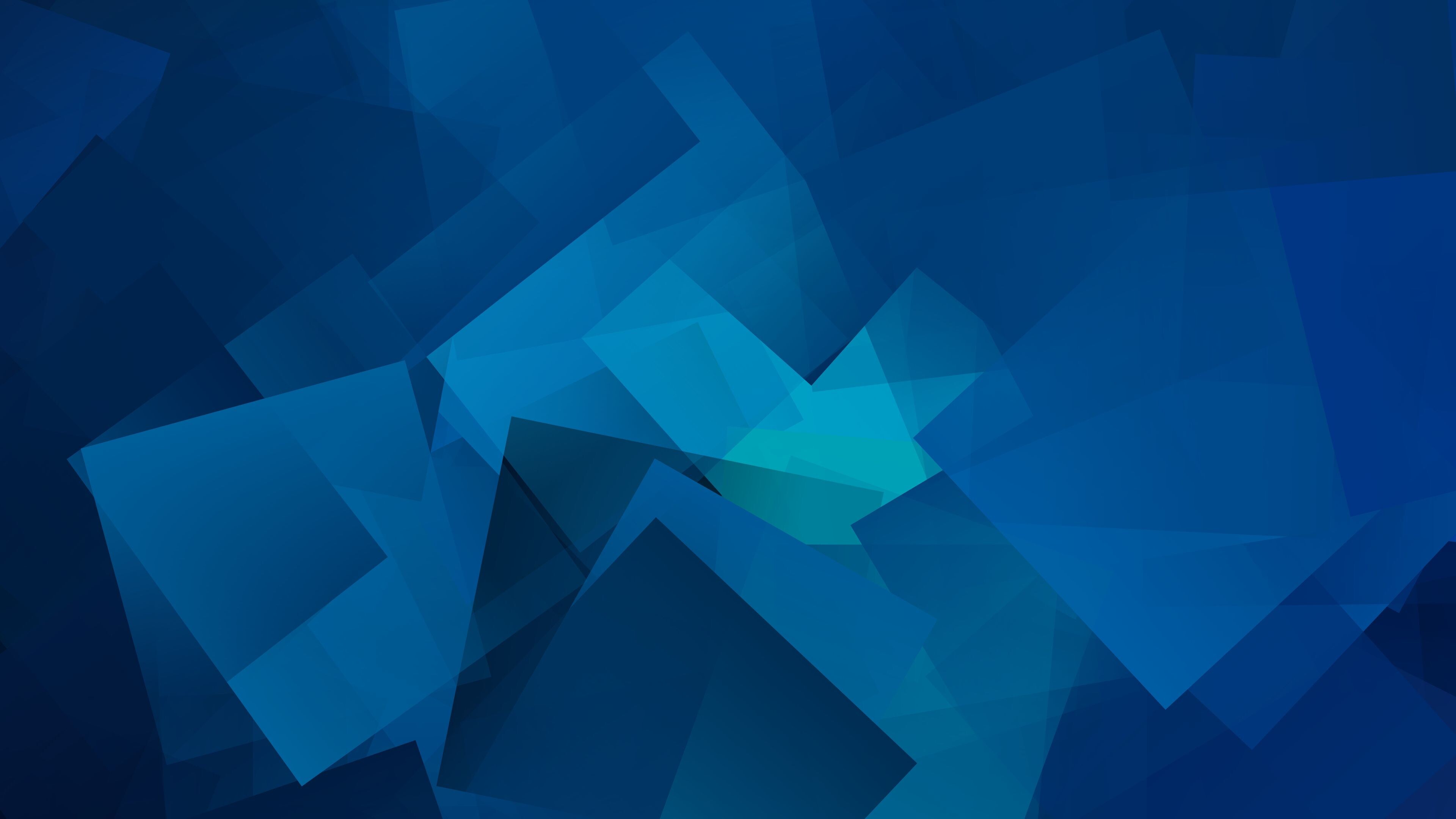 Geometric Abstract, Blue geometric, 4K resolution, Stunning visuals, 3840x2160 4K Desktop