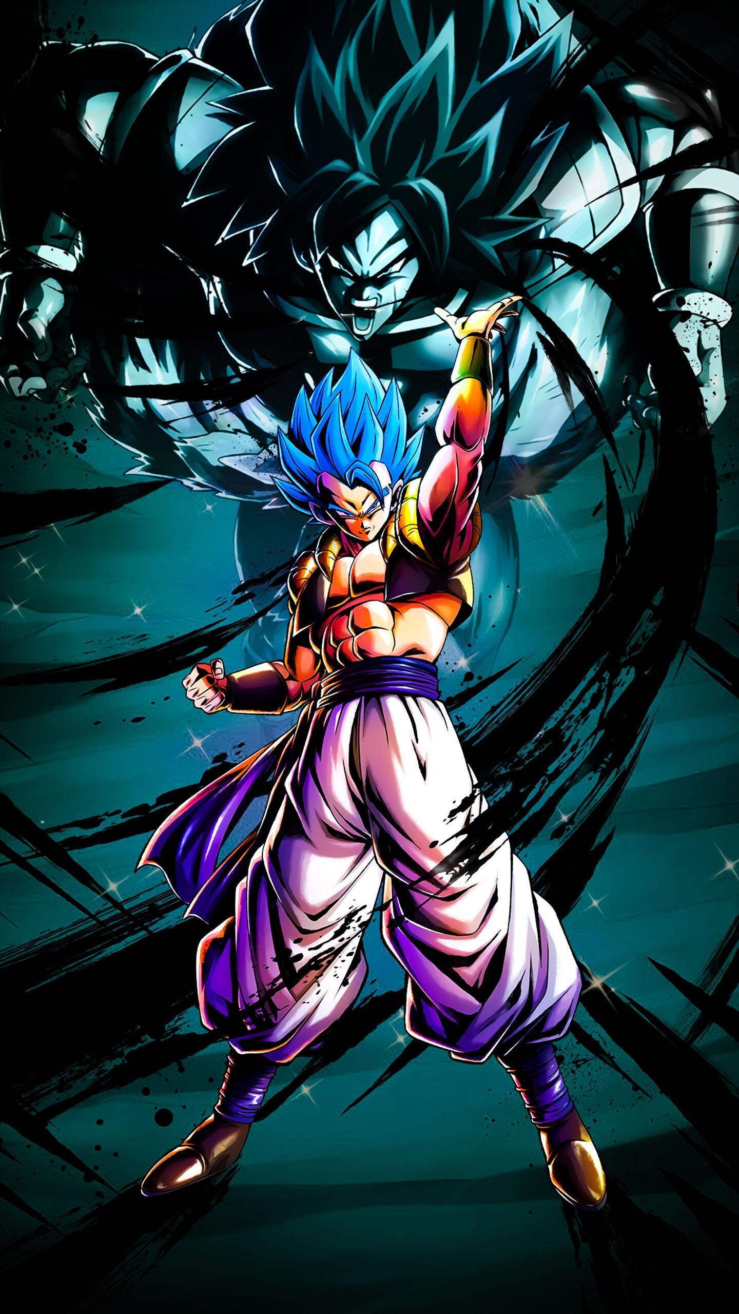 Gogetta, Powerful fusion, Anime character, Dynamic artwork, 1440x2560 HD Phone