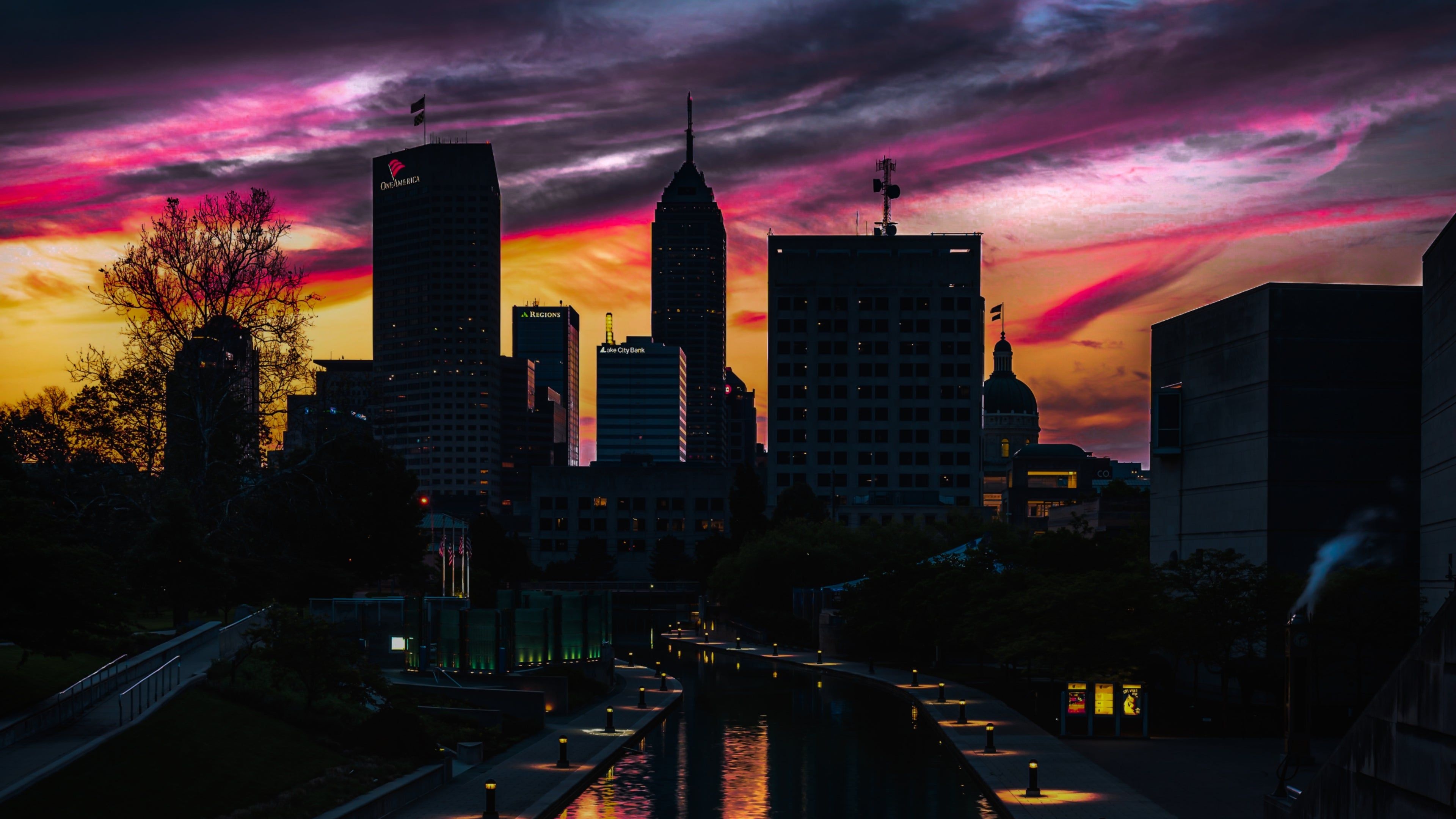 Indianapolis Cityscape, Travel Wallpaper, City Photography, Urban, 3840x2160 4K Desktop