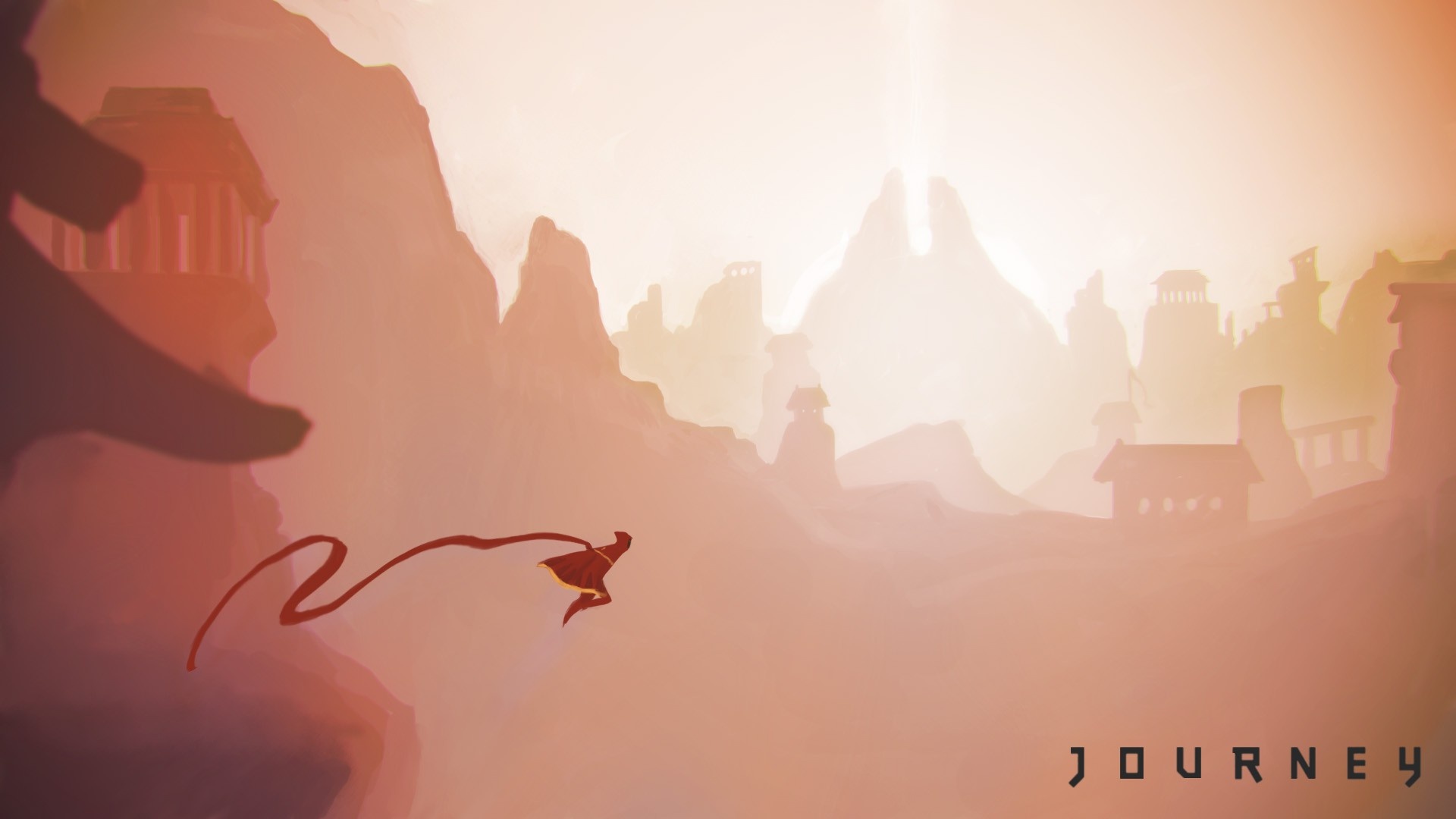 Journey game, Inspiring fan art, Artistic wallpaper, Captivating visuals, 1920x1080 Full HD Desktop