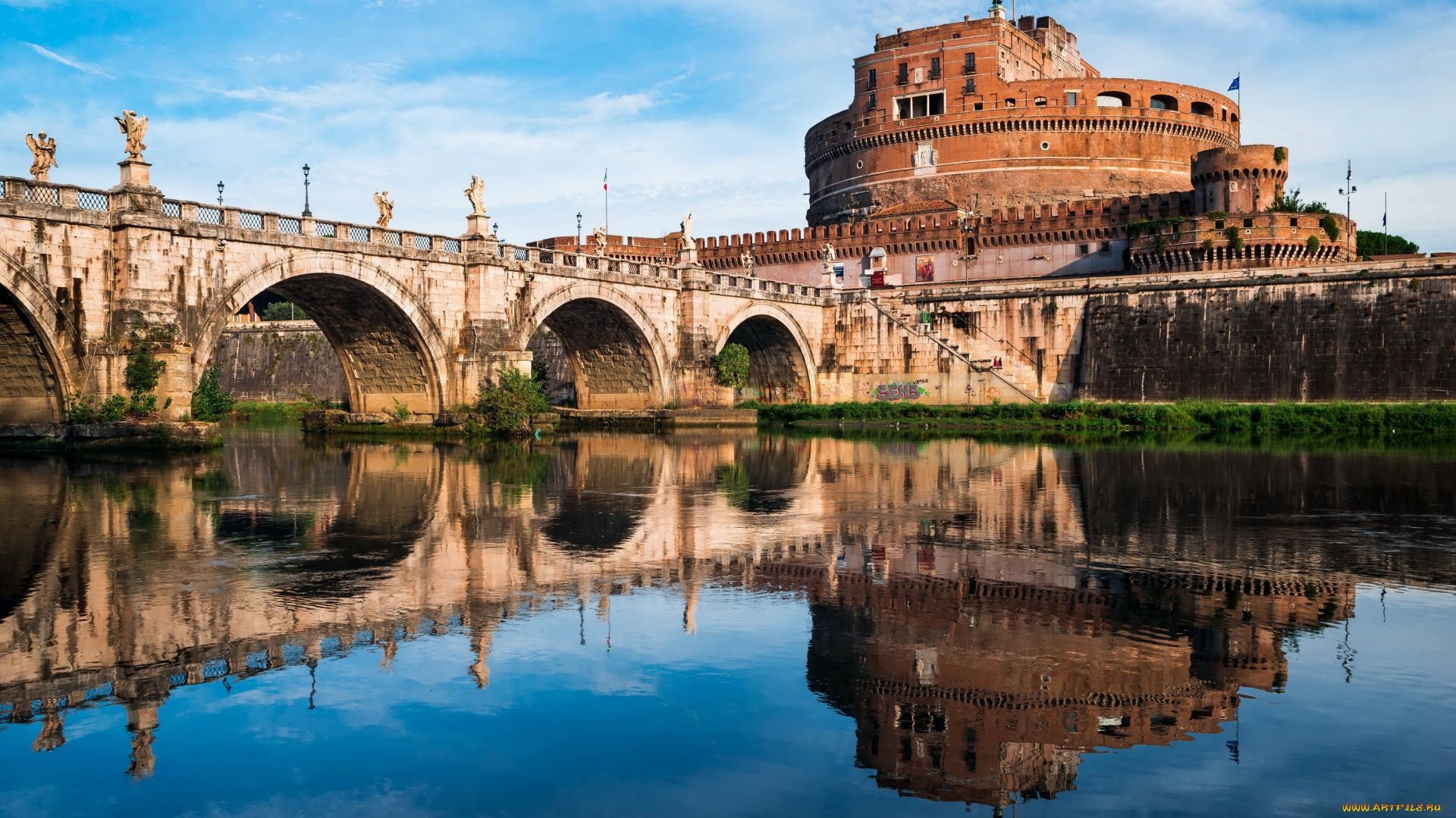 Mausoleum of Hadrian, Rome Wallpaper, 1920x1080 Full HD Desktop