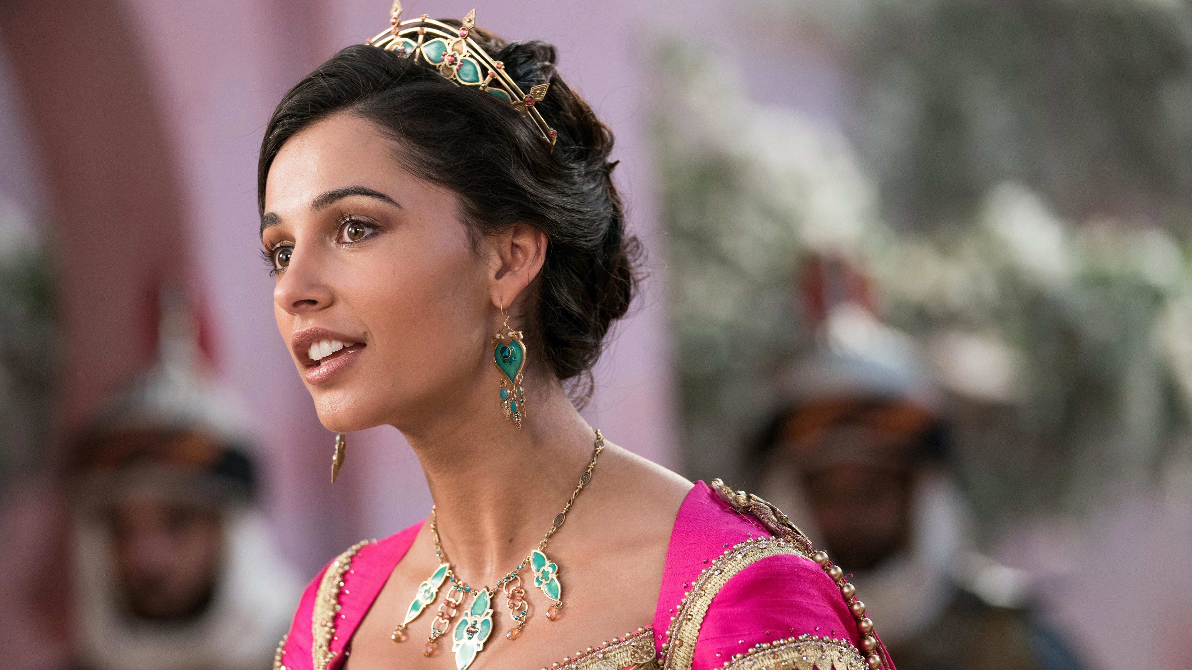 Naomi Scott, Jasmine, Aladdin 2019, wallpaper, 3840x2160 4K Desktop