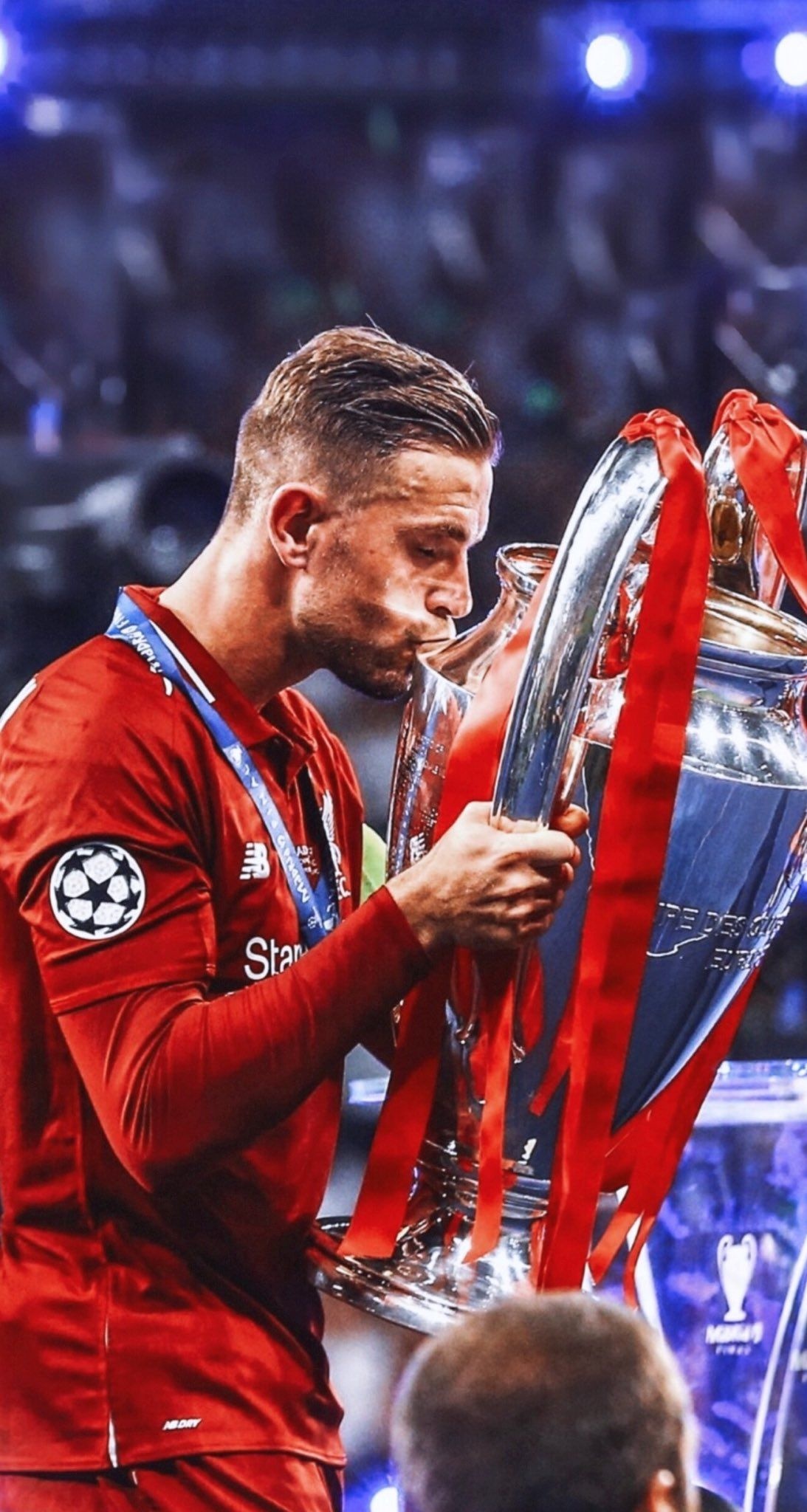 UCL Cup, Jordan Henderson Wallpaper, 1100x2050 HD Phone