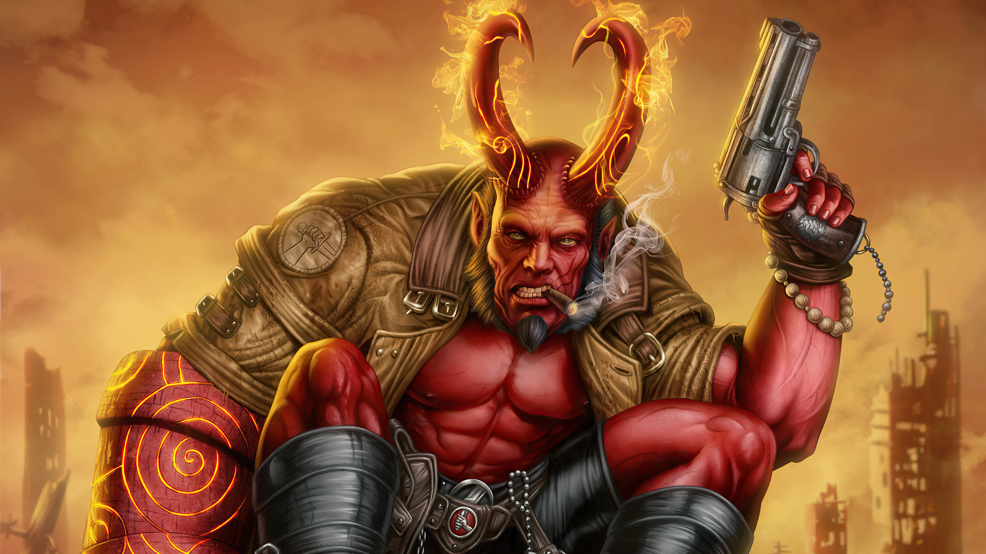 Hellboy 2020, Art, HD Wallpapers, Pictures, 3840x2160 4K Desktop