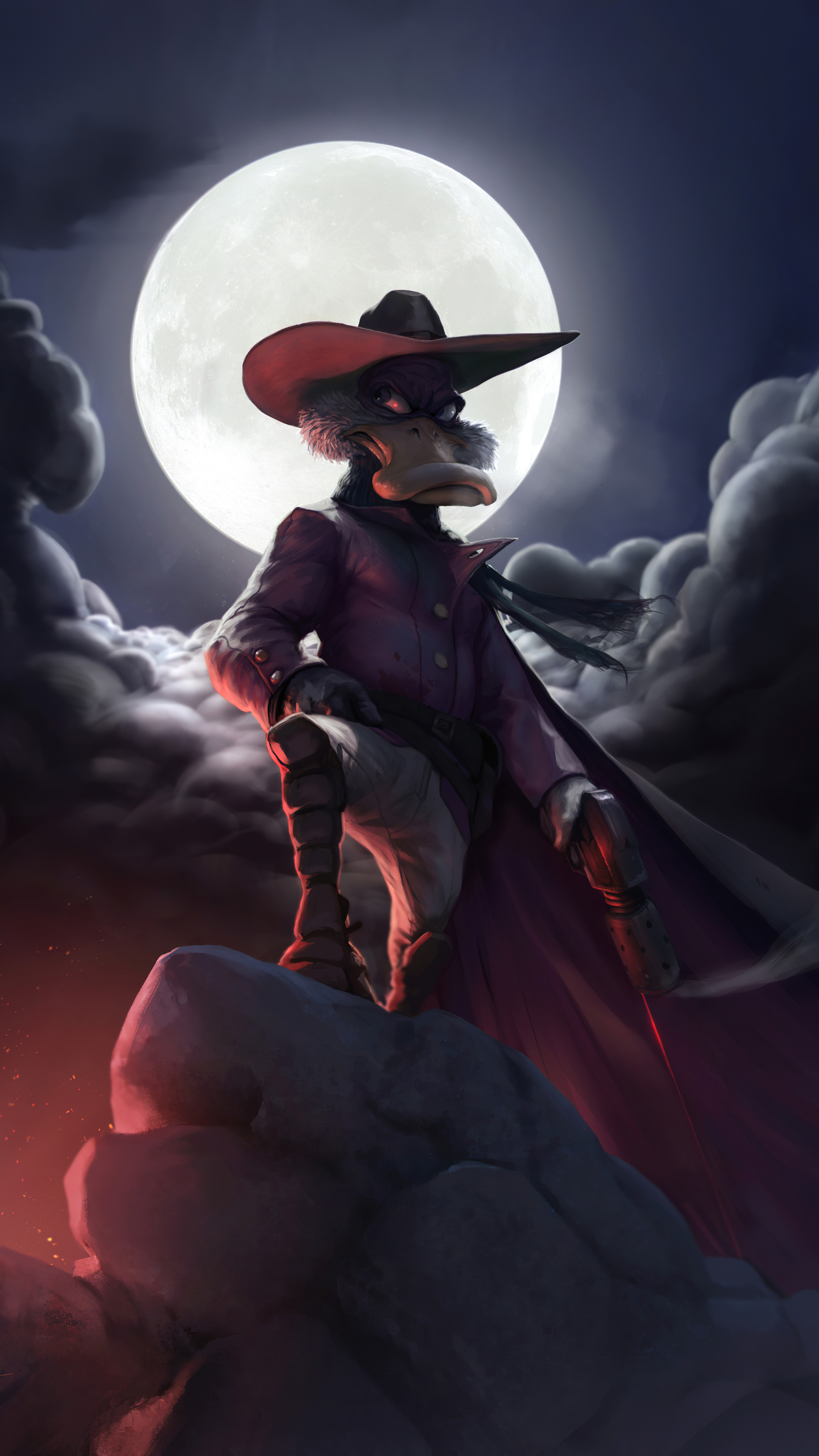 Darkwing Duck animation, Darkwing Duck art, Sony Xperia X, HD 4K wallpapers, 2160x3840 4K Phone