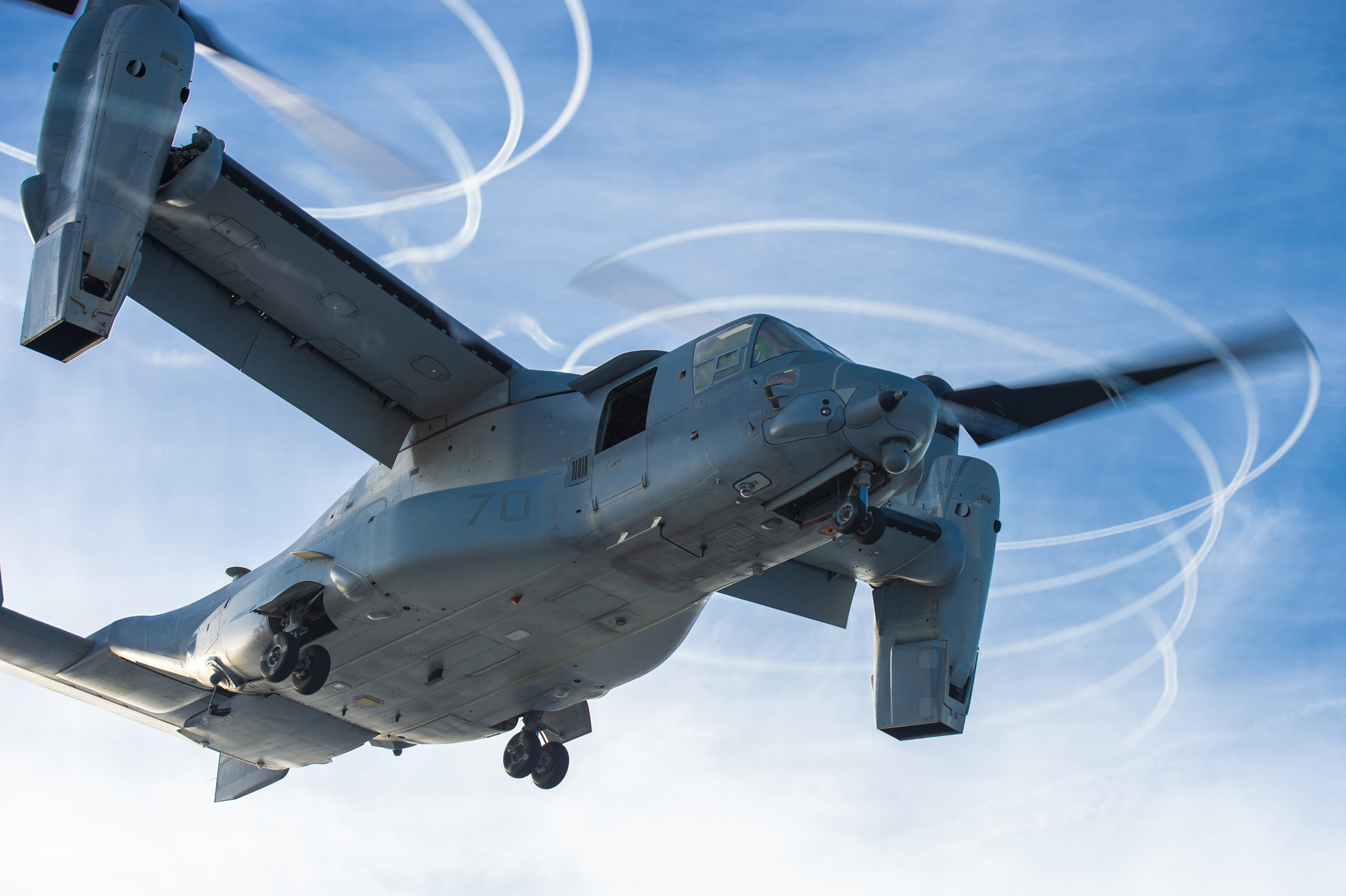 V-22 Osprey, First flight deck landing, Mercy, 2500x1670 HD Desktop