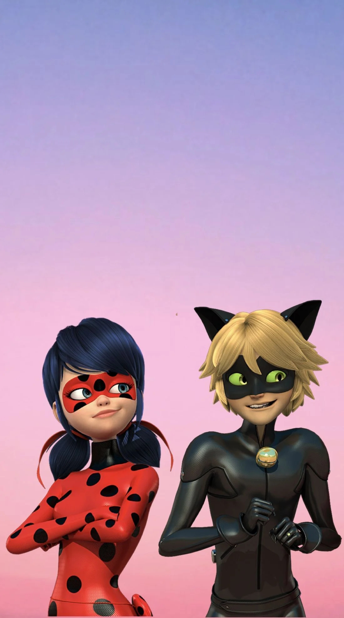 Ladybug & Cat Noir, Awakening animation, Miraculous ladybug, Top free backgrounds, 1100x1980 HD Phone