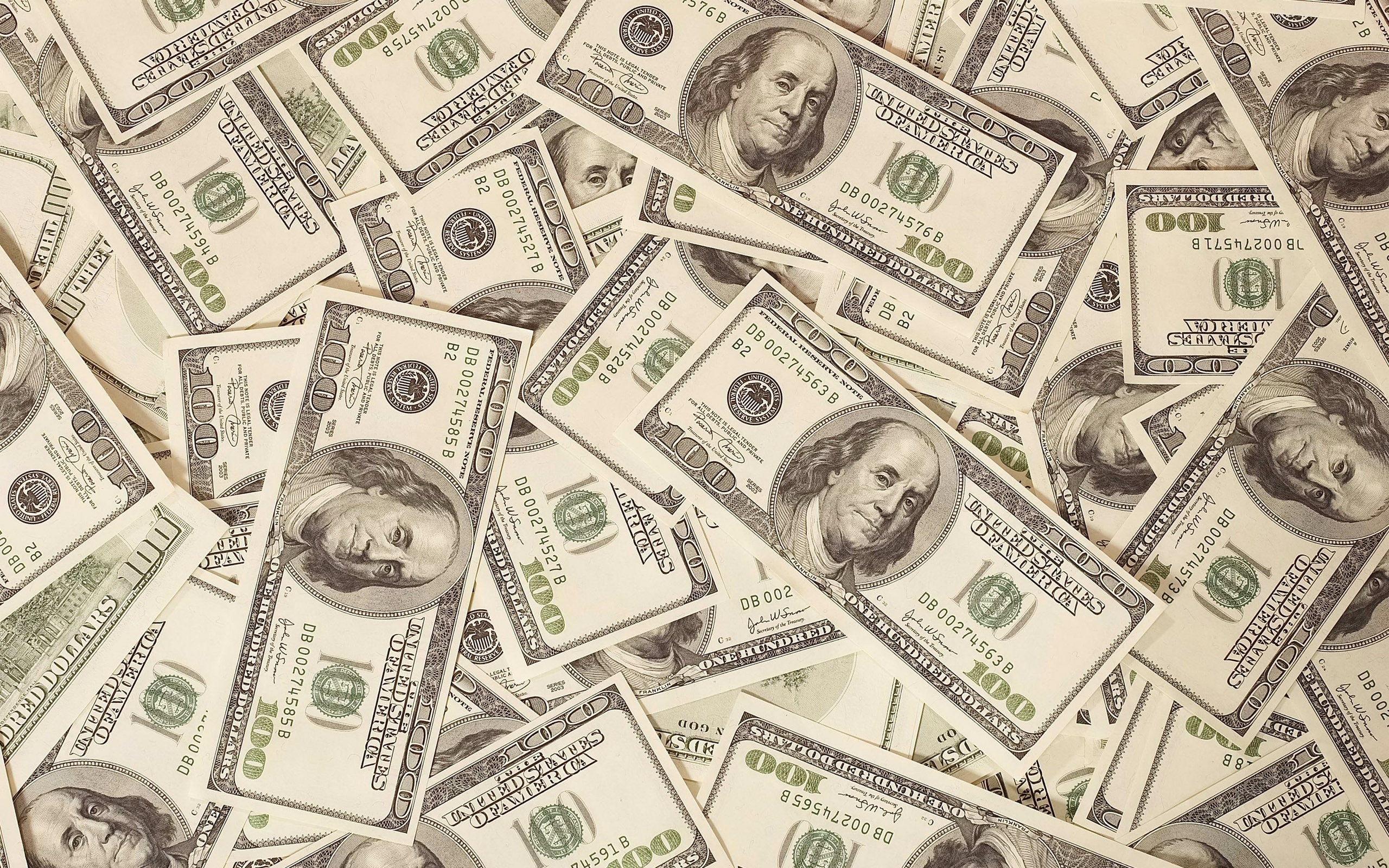 Money, Dollar bills, Wealth and success, Financial abundance, 2560x1600 HD Desktop