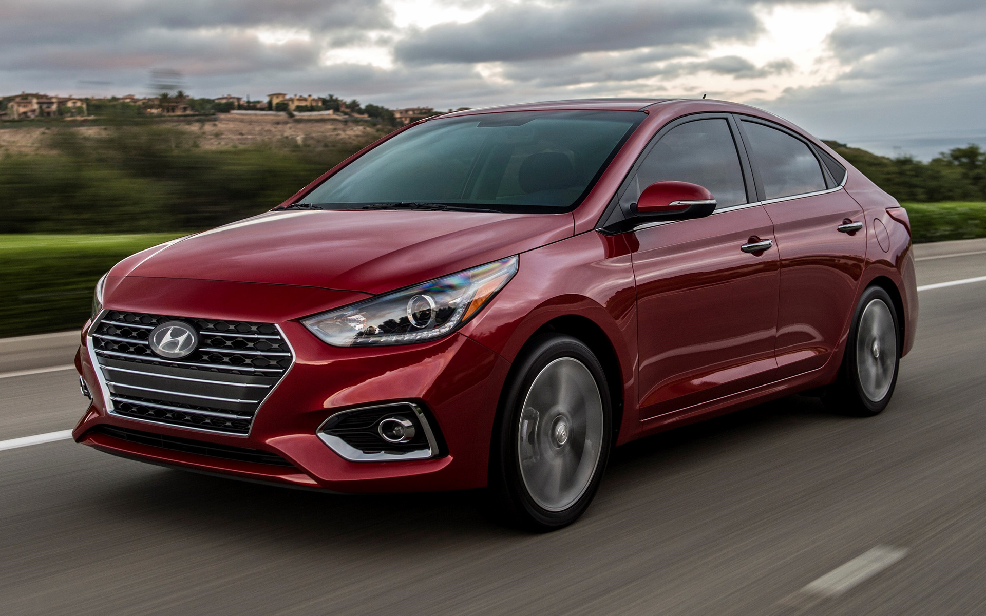 Hyundai Accent, Variety of wallpapers, Car's exterior, Stylish design, 1920x1200 HD Desktop