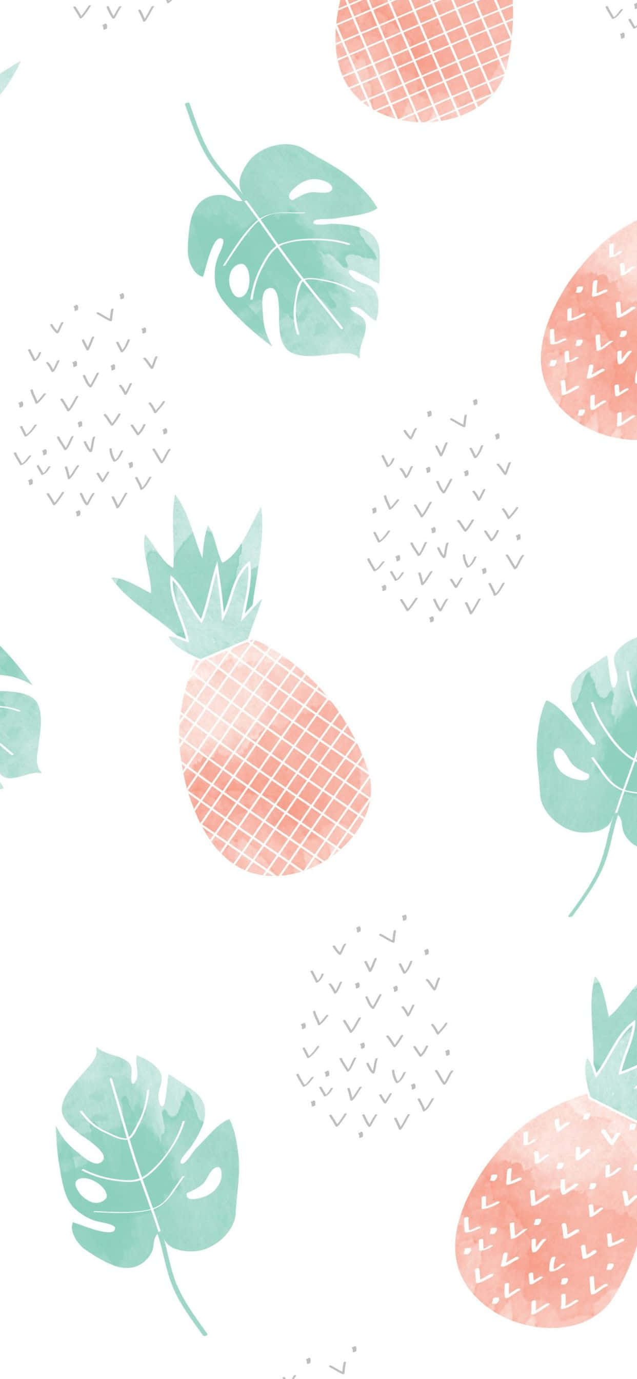 Pineapples, Cute Phone Wallpaper, 1250x2690 HD Phone