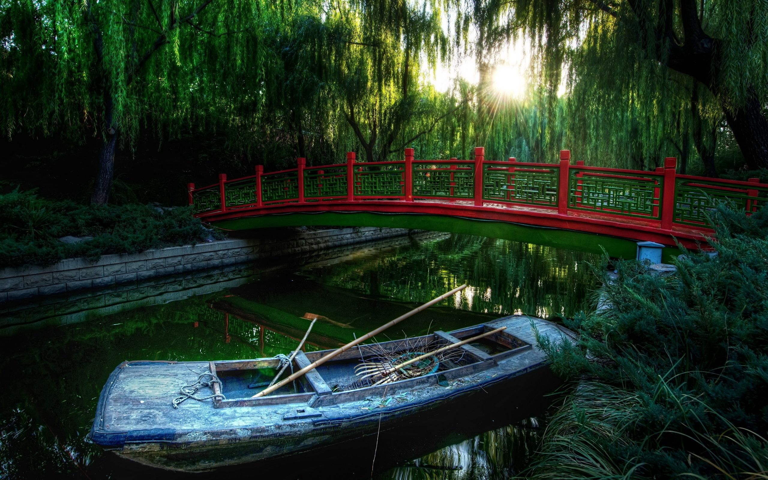 Changpuhe Park, Willow Tree Wallpaper, 2560x1600 HD Desktop