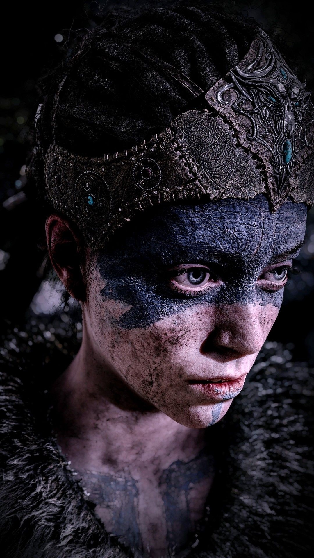 Viking makeup, Hellblade Wallpaper, 1080x1920 Full HD Phone